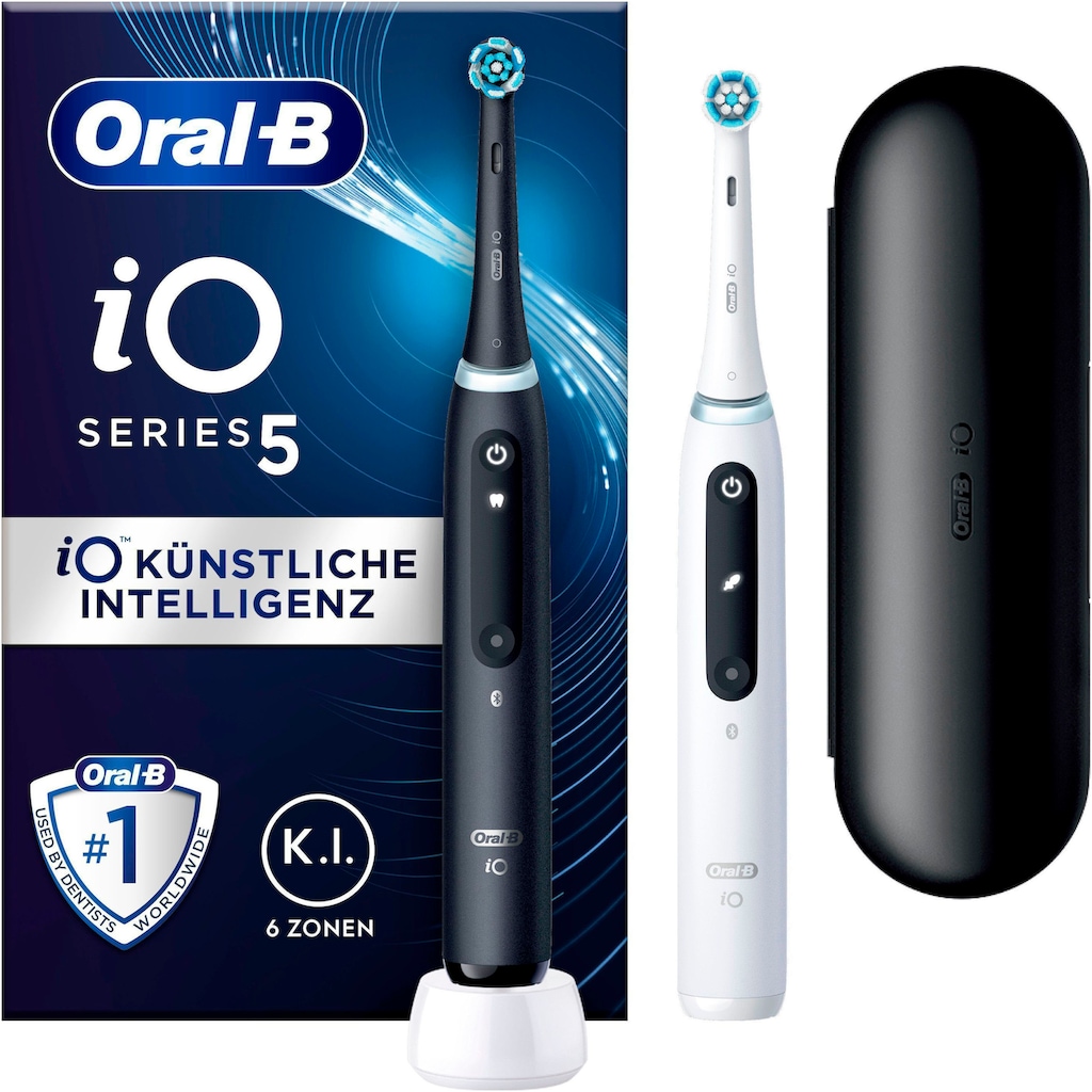 Oral-B Elektrische Zahnbürste »iO 5 Duopack«, 2 St. Aufsteckbürsten