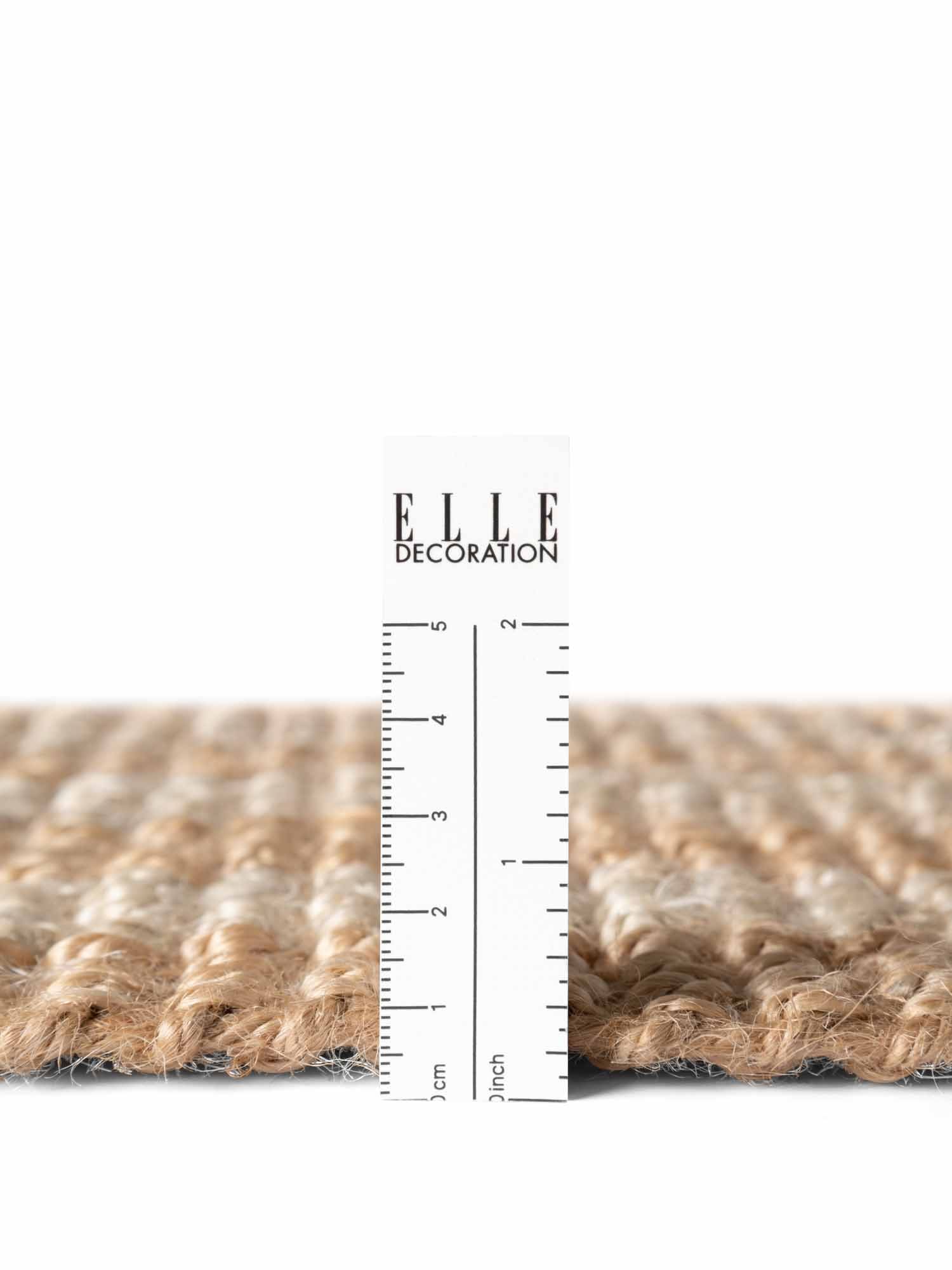 ELLE DECORATION Teppich »Juteteppich Amber« rechteckig 10 mm Höhe Jute, Natur, Wohnzimmer, Esszimmer, Schlafzimmer, Flur, Modern, Boho