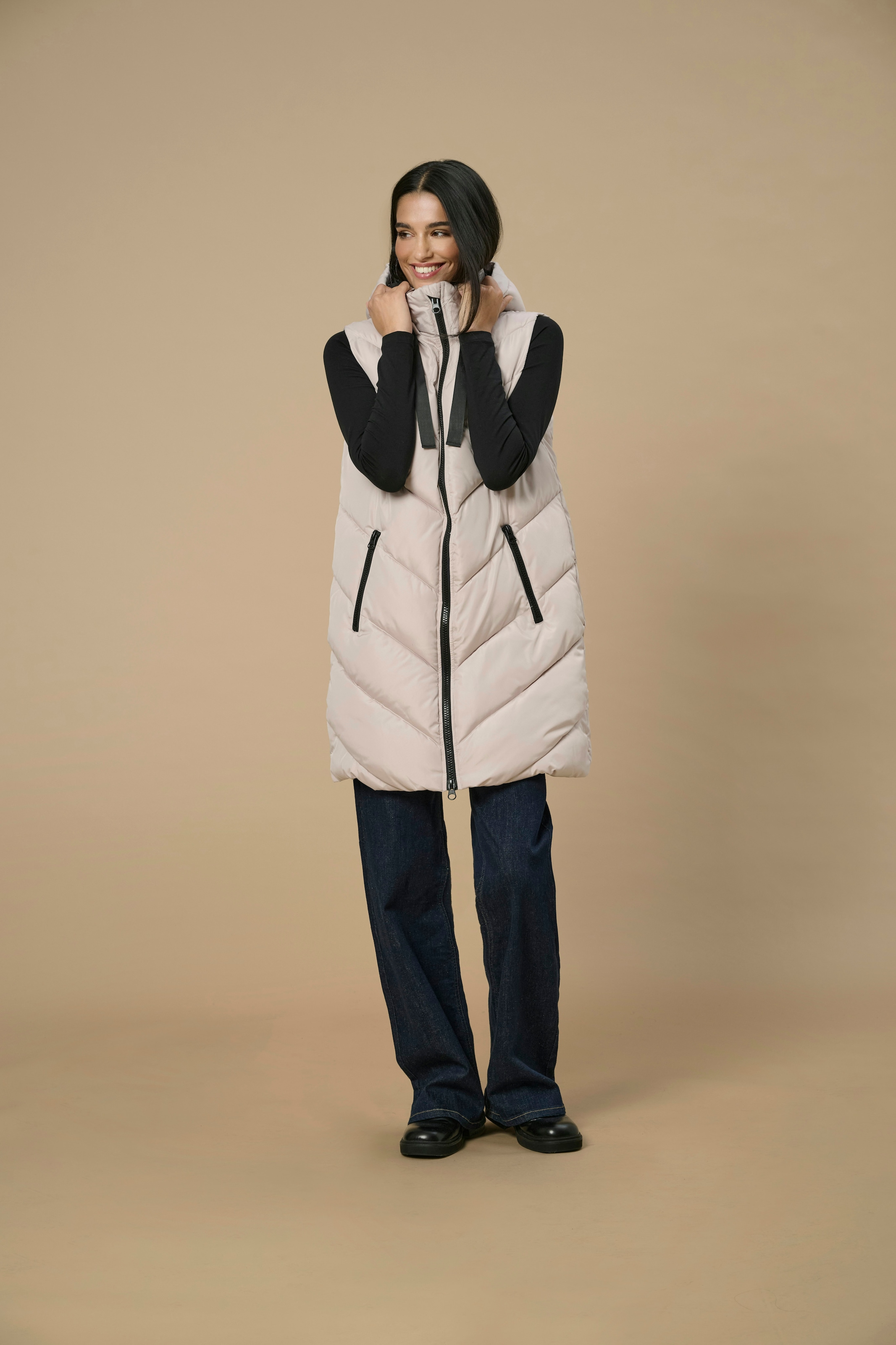 JDY Steppweste »JDYSKYLAR LIFE HOOD WAISTCOAT OTW NOOS«