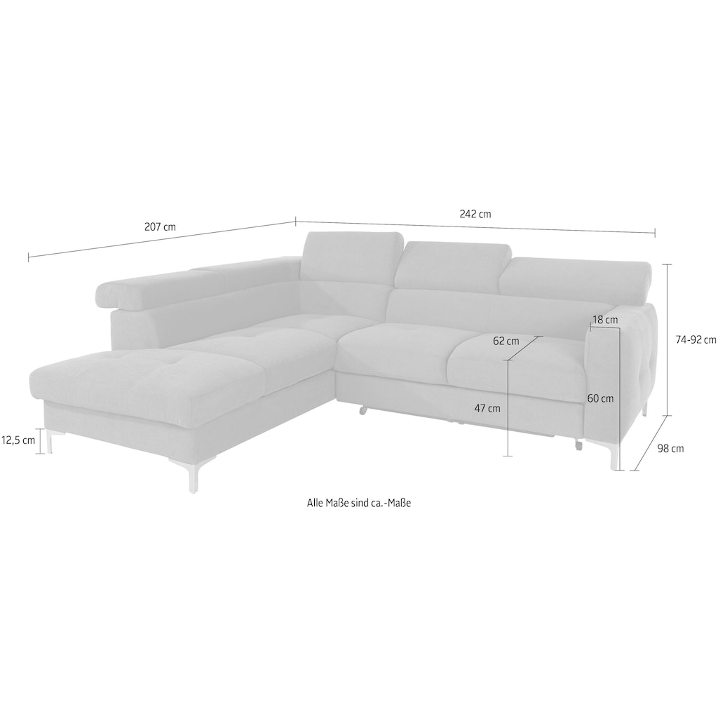 COTTA Ecksofa »Sammy«