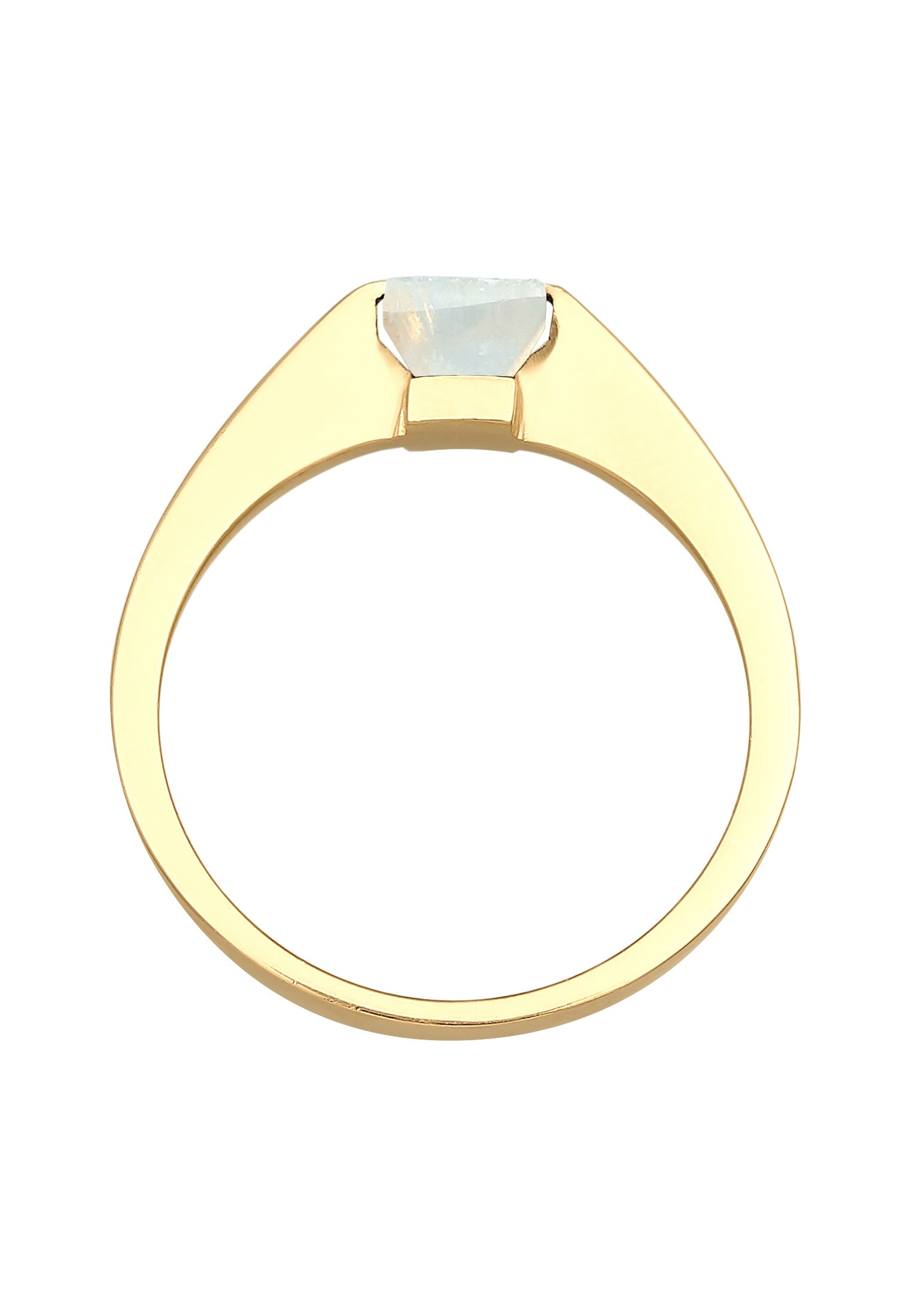 Elli Premium Silberring »Ring Solitär Edelstein Viereck Klassik 925 Silber«