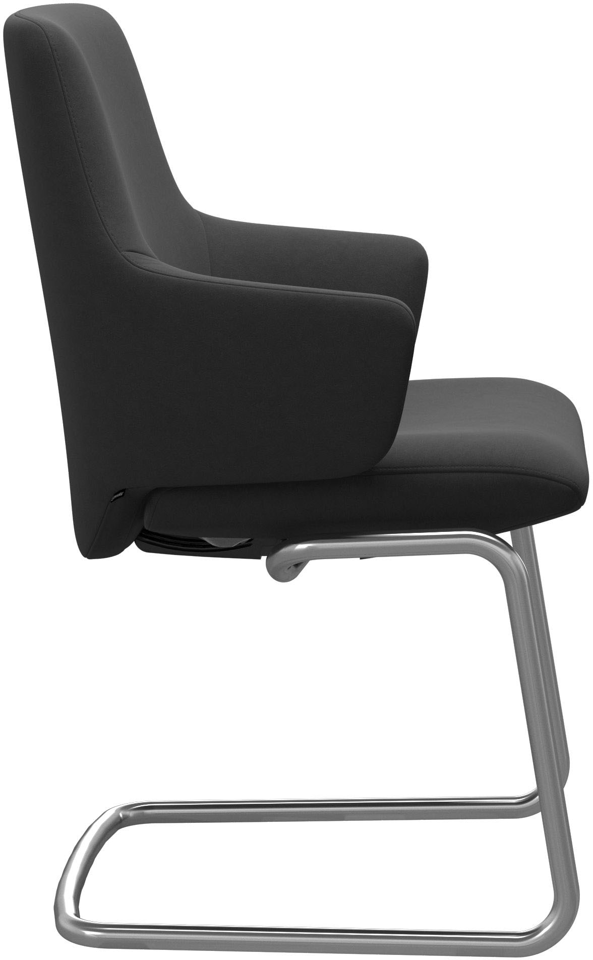 Stressless® Polsterstuhl »Laurel« () Low Back mit Armlehne, Größe L, mit Beinen aus Stahl in Chrom matt