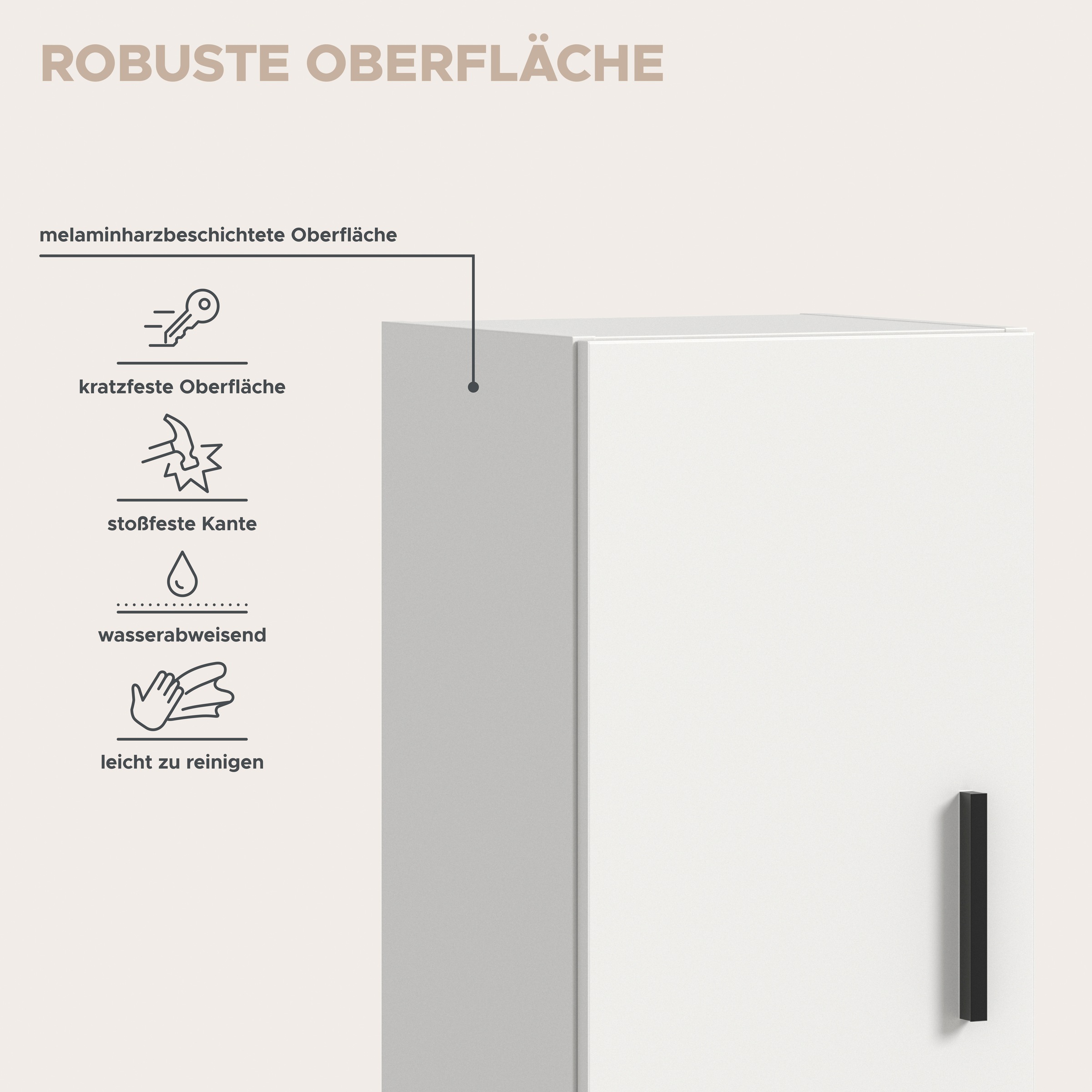 Home affaire Schrank-Set »ENESTE, 9-teilig, in verschiedenen Farben, individuell kombinierbar« verschiedenste Kombinationmöglichkeiten, stehend oder hängend, 3 Stk. tlg.