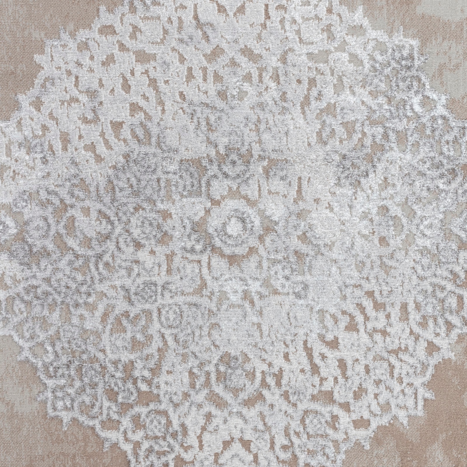Livabliss Teppich »LOCKPORT«, rechteckig, 10 mm Höhe, Kurzflor Orientteppich, Wohnzimmer, Schlafzimmer, Beige