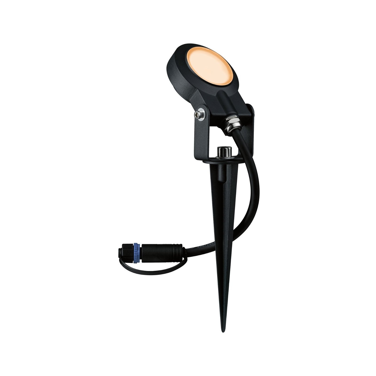 Paulmann LED Gartenstrahler »Plug & Shine Sting Einzelspot IP67 2200K 6,3W Anthrazit«, 1 flammig, insektenfreundlich