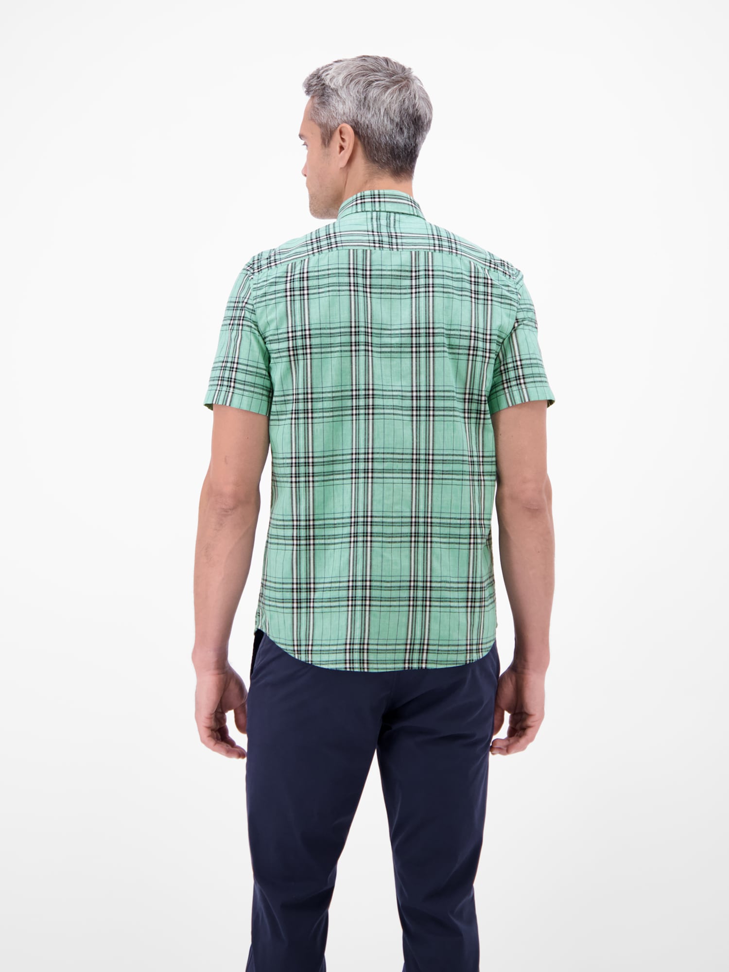 LERROS Karohemd »Herren 1/2 Hemd kariert in Strukturqualität«