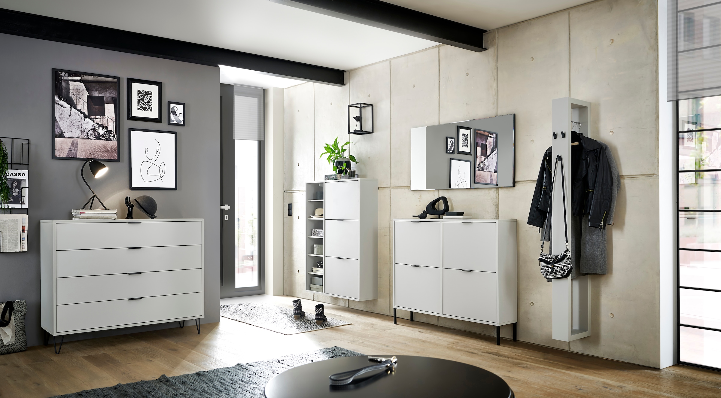 Mäusbacher Schuhschrank »Bonnie TOPSELLER!«, (OTTOs Choice), Schuhschrank mit 3 Klappen und Regal