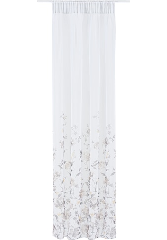 Leonique Gardine »Kaya«, (1 St.), transparent, mit Blumendesign, verschiedene Größen kaufen