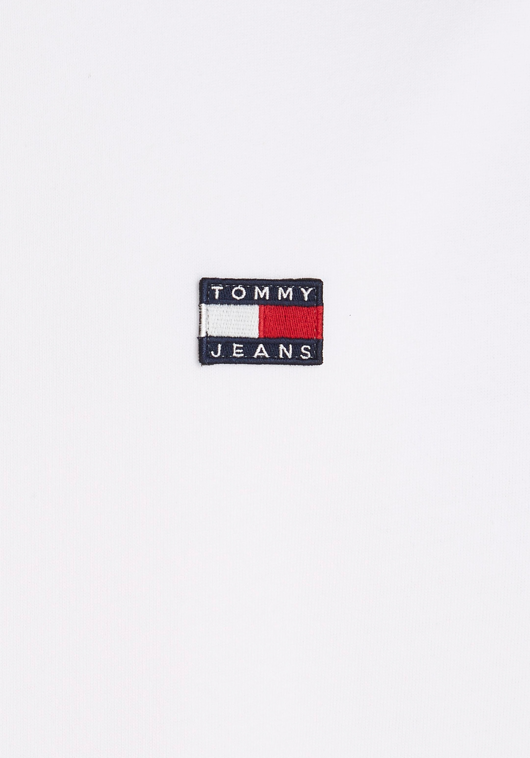 bei T-Shirt BADGE »TJM CLSC TOMMY TEE«, ♕ Jeans mit Rundhalsausschnitt XS Tommy