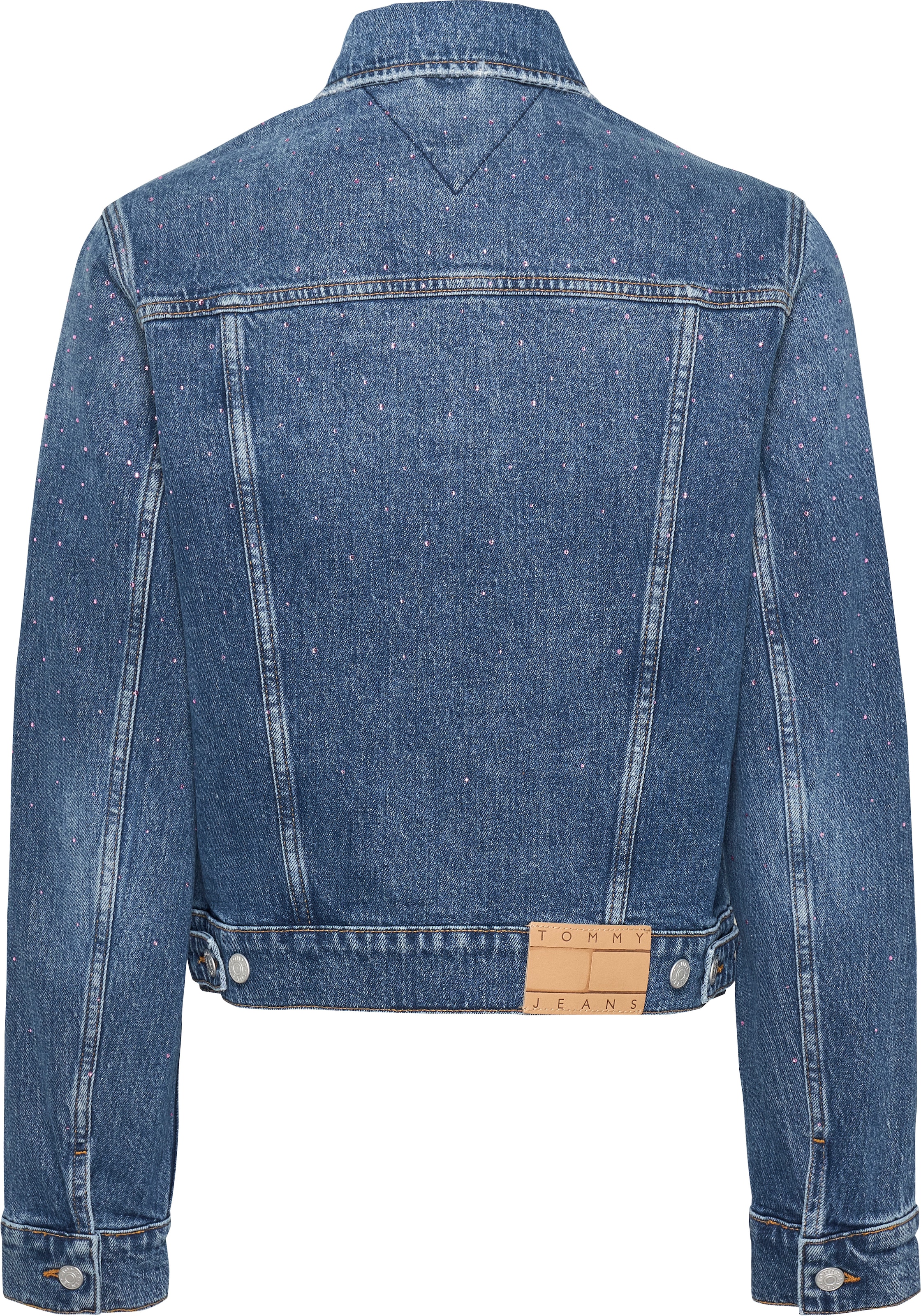 Tommy Jeans Jeansjacke »CLASSIC TRUCKER JACKET AI6136«, mit typischen Trucker Details, mit Schmucksteinen