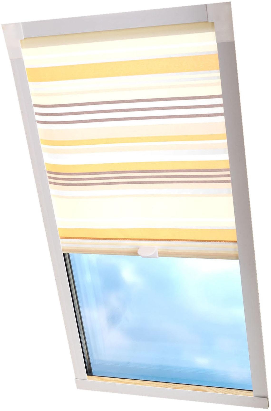 Liedeco Dachfensterrollo »Dekor«, Lichtschutz, in Führungsschienen, Dachfensterrollo Dekor