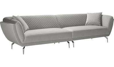 Leonique Big-Sofa »Izabella«, in elegantem Design, mit Steppung und extra hohen Füßen,... kaufen