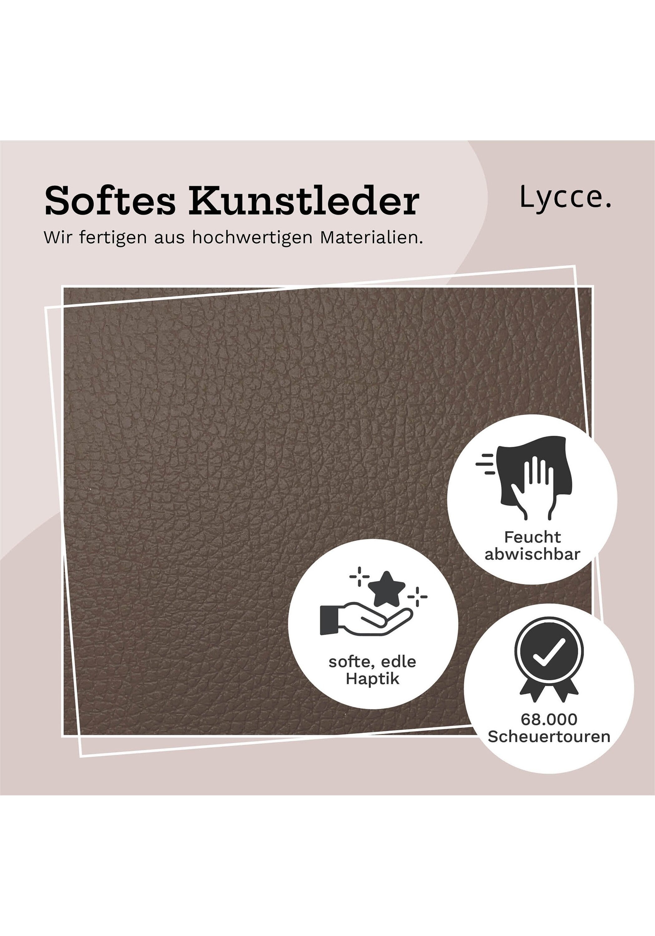 Lycce Rückenkissen »Wandkissen Wandkissen Kunstleder 1er Pack«