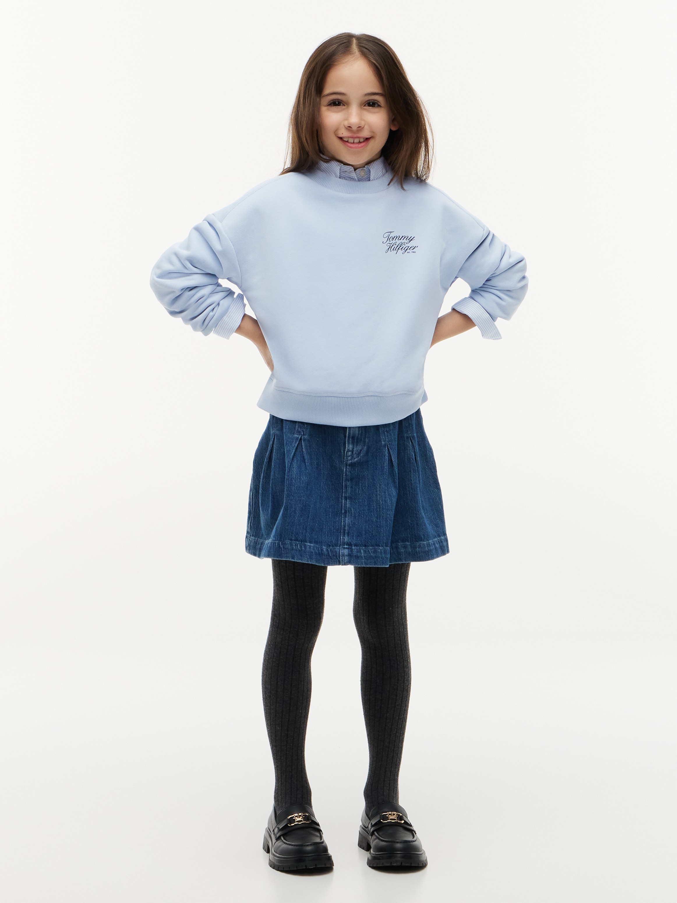 Tommy Hilfiger Sweatshirt »TOMMY SCRIPT PRINTED SWEATSHIRT«, Rundhalsausschnitt, Regular Fit, Kinder bis 16 Jahre
