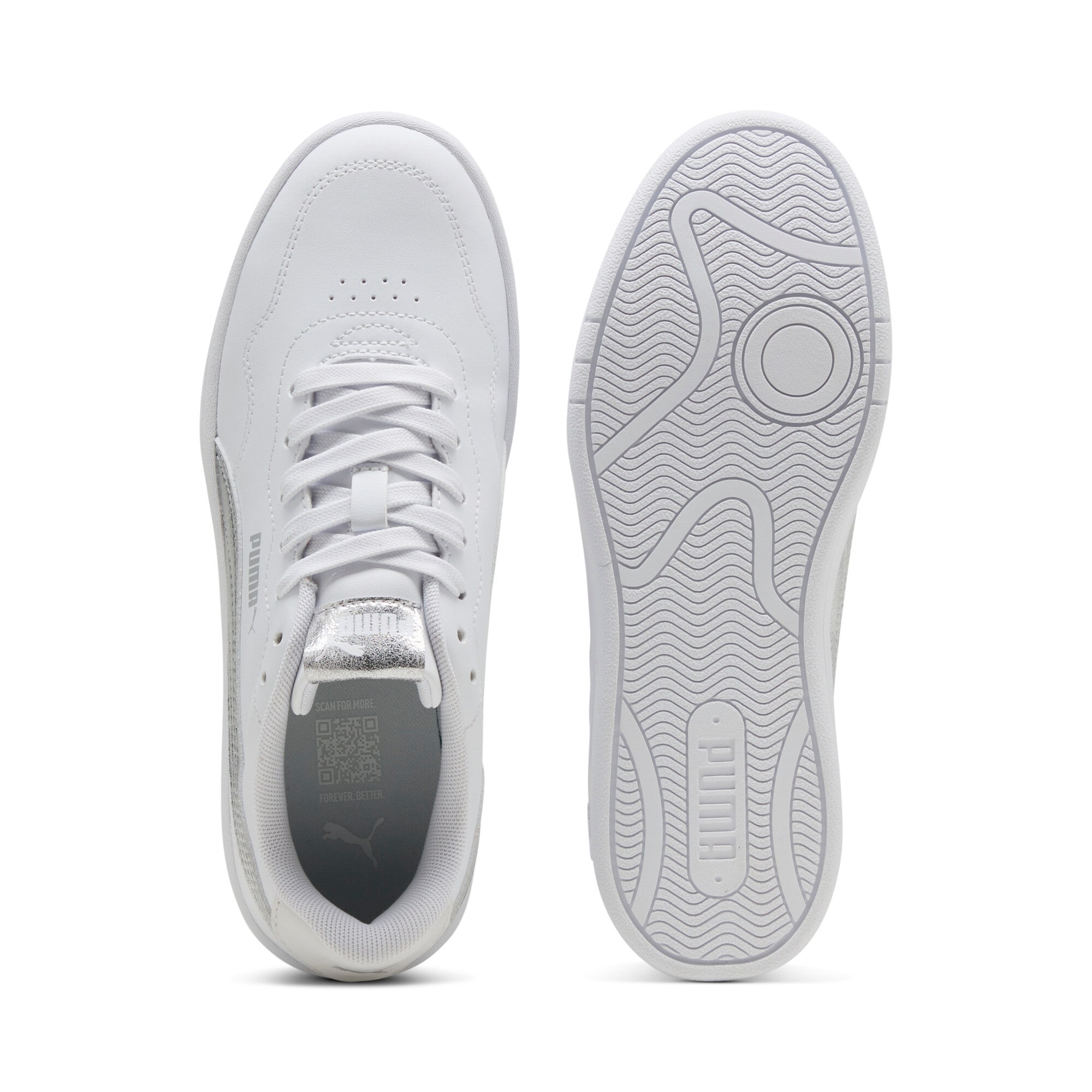 PUMA Sneaker »COURT LALLY METALLIC WHISPER«  atmungsaktives Innenmaterial aus Textil, Obermaterial aus Synthetik