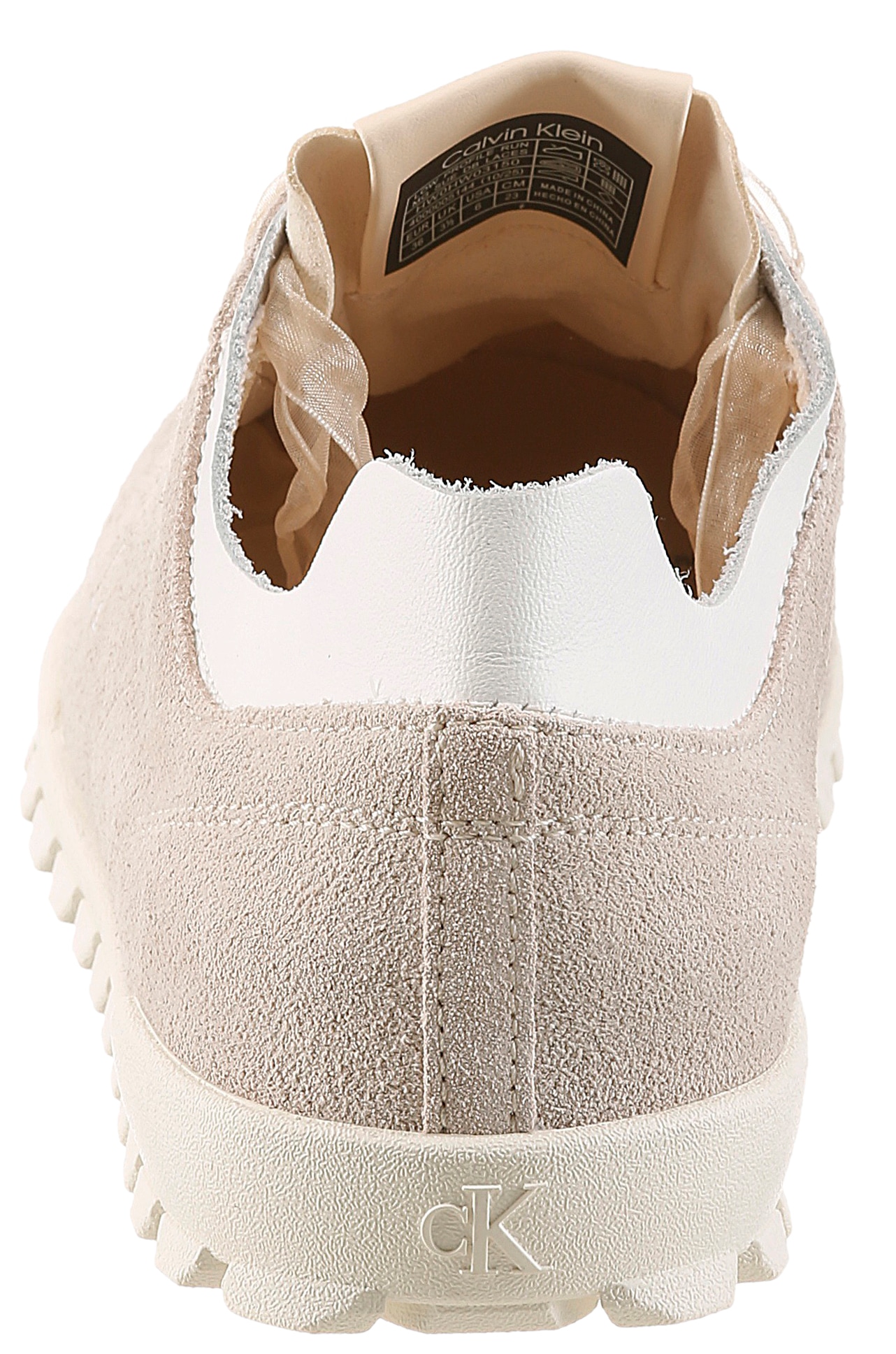 Calvin Klein Sneaker »LOW PROFILE RUN MG SUE DB LACES«  Freizeitsneaker, Halbschuh, Schnürschuh mit Profilsohle