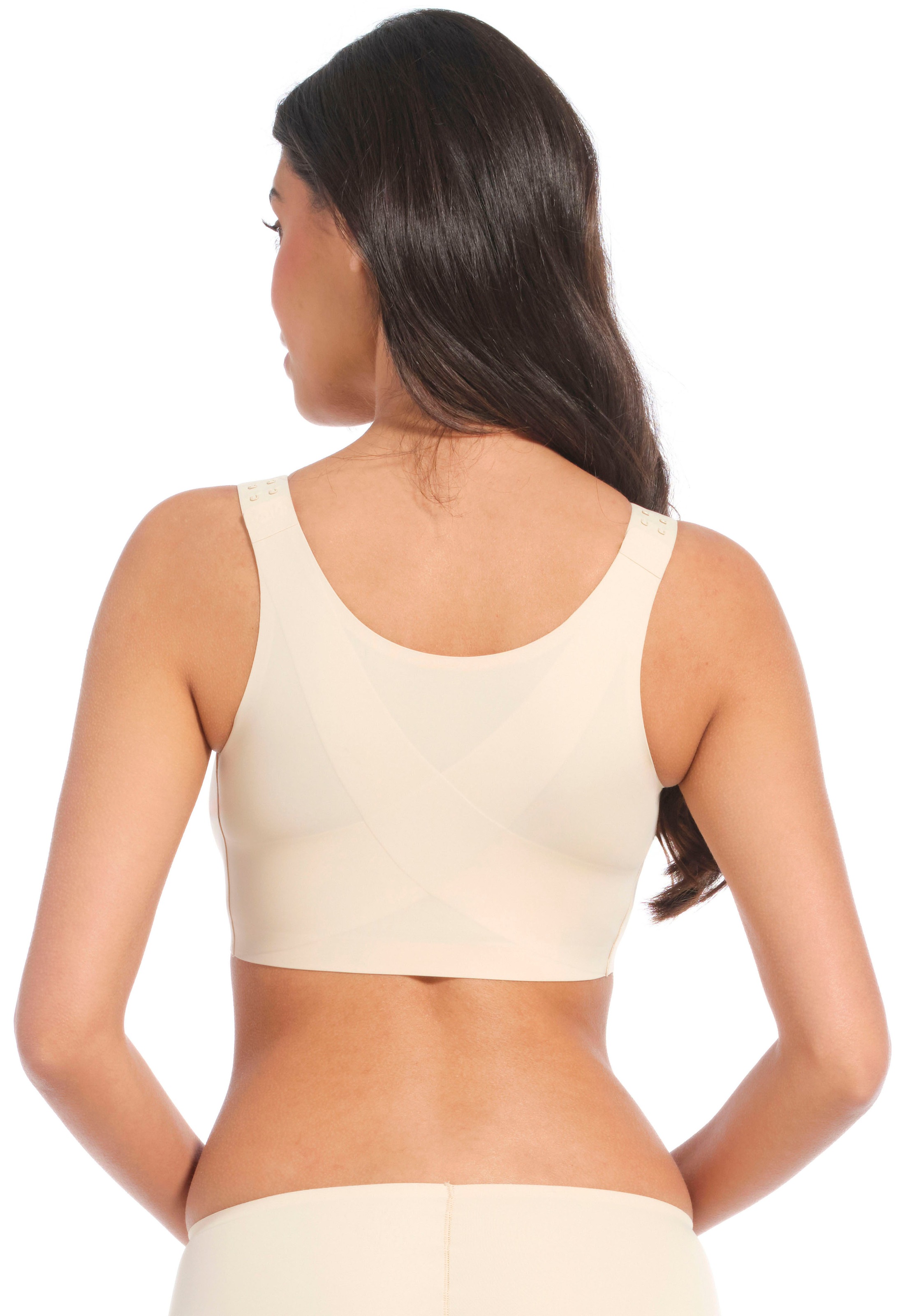 MAGIC Bodyfashion Bügelloser BH »Posture Bra«, straffer, korrigierender Haltungs-BH mit Frontverschluss