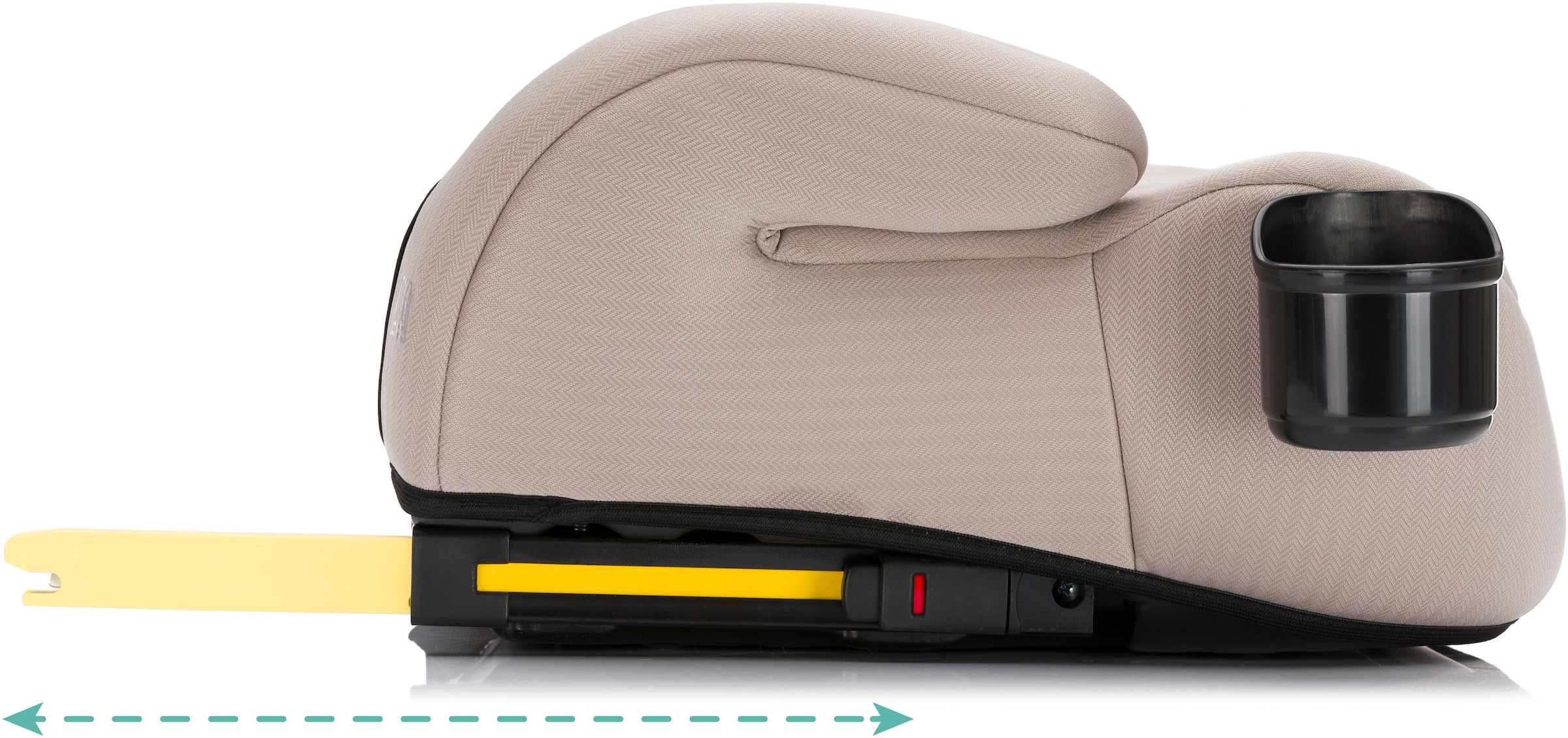Fillikid Kindersitzerhöhung »Flip Deluxe, Auto mit verstellbarem Iso-Fix« mit Flaschenhalter