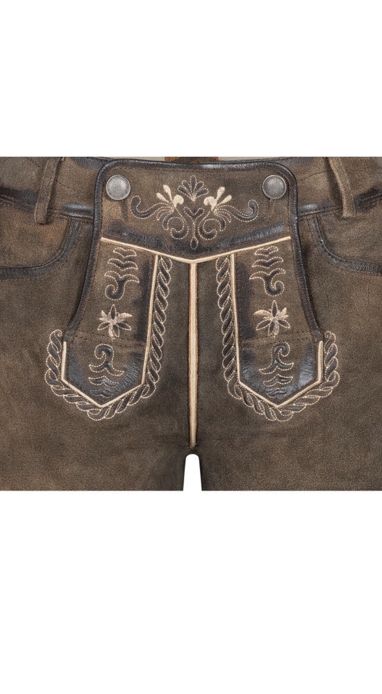 Nübler Trachtenlederhose »Lederhose Hotpant Viona«
