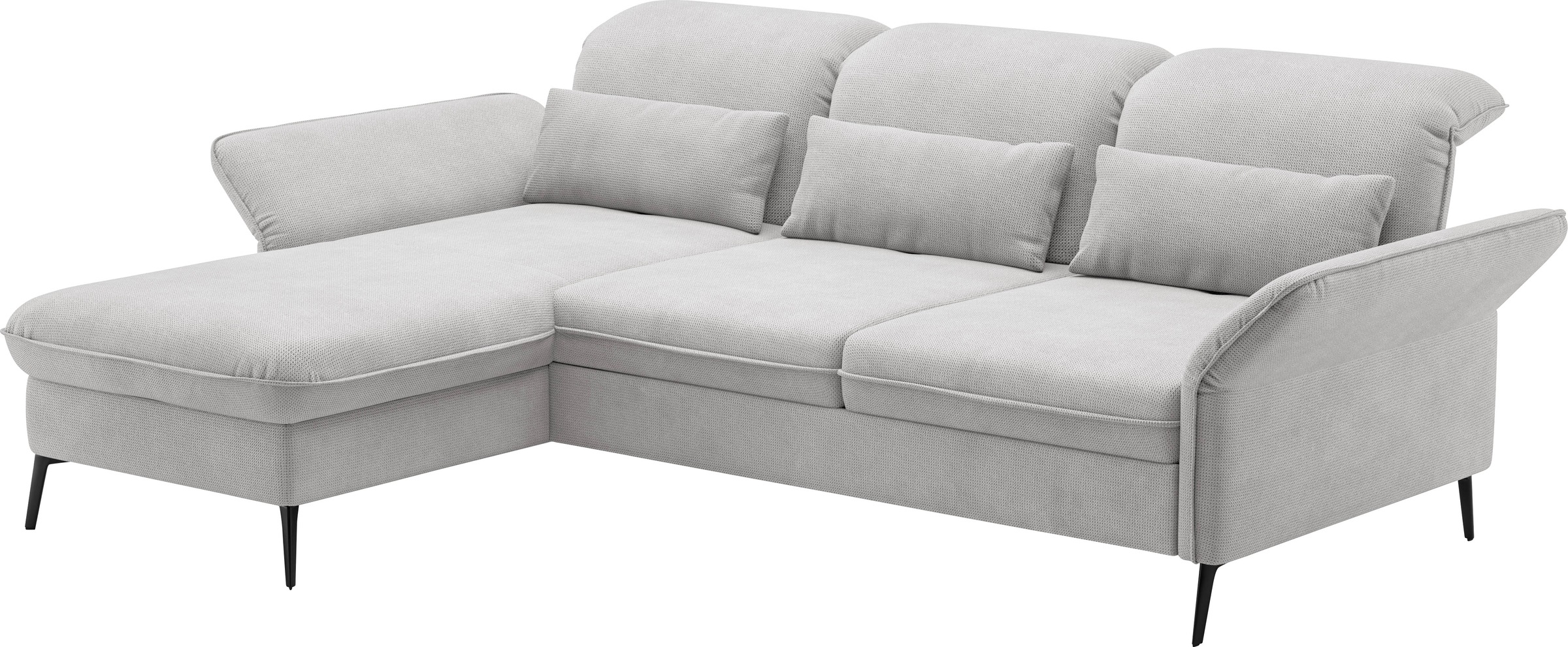 sit&more Ecksofa »Emely, inkl. Sitztiefenverstellung«, wahlweise mit Bettfunktion,Bettkasten,Kopf- & Armteilverstellung