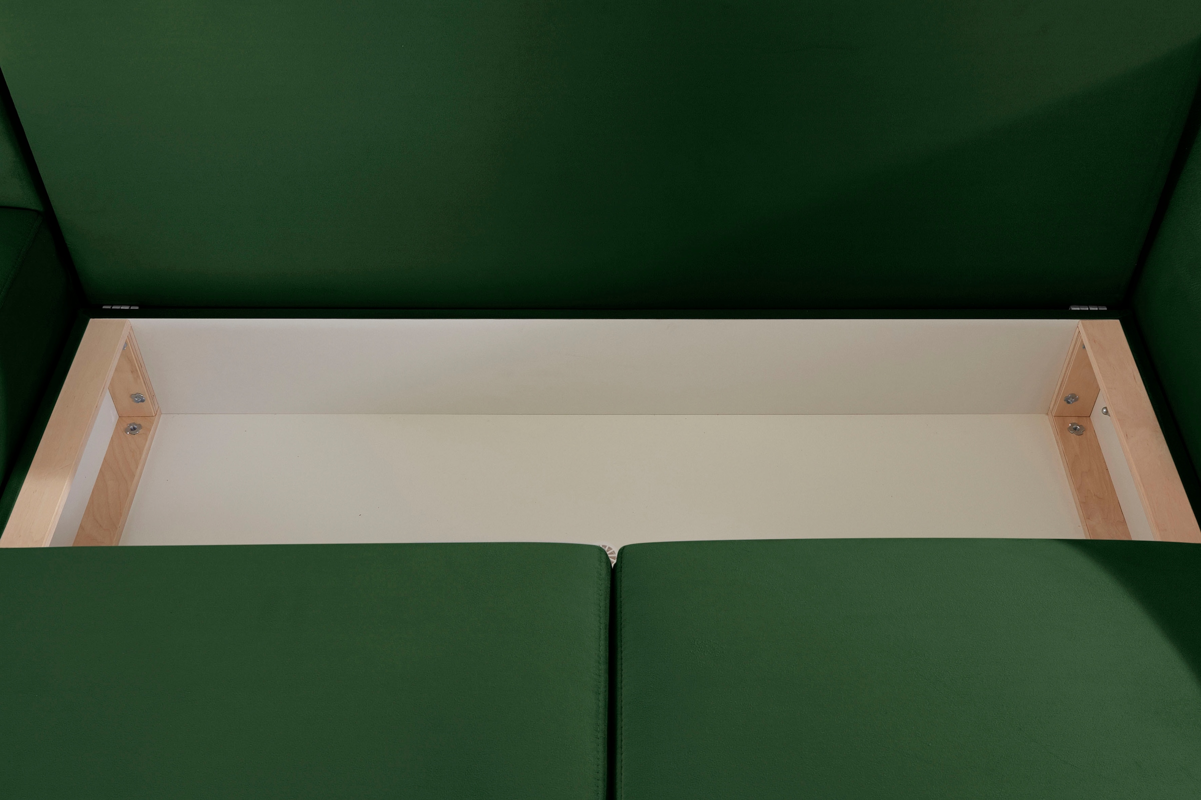 INOSIGN Ecksofa »Asra L-Form«, incl. Bettfunktion und Bettkasten, Seitentasche im Armteil, Federkern
