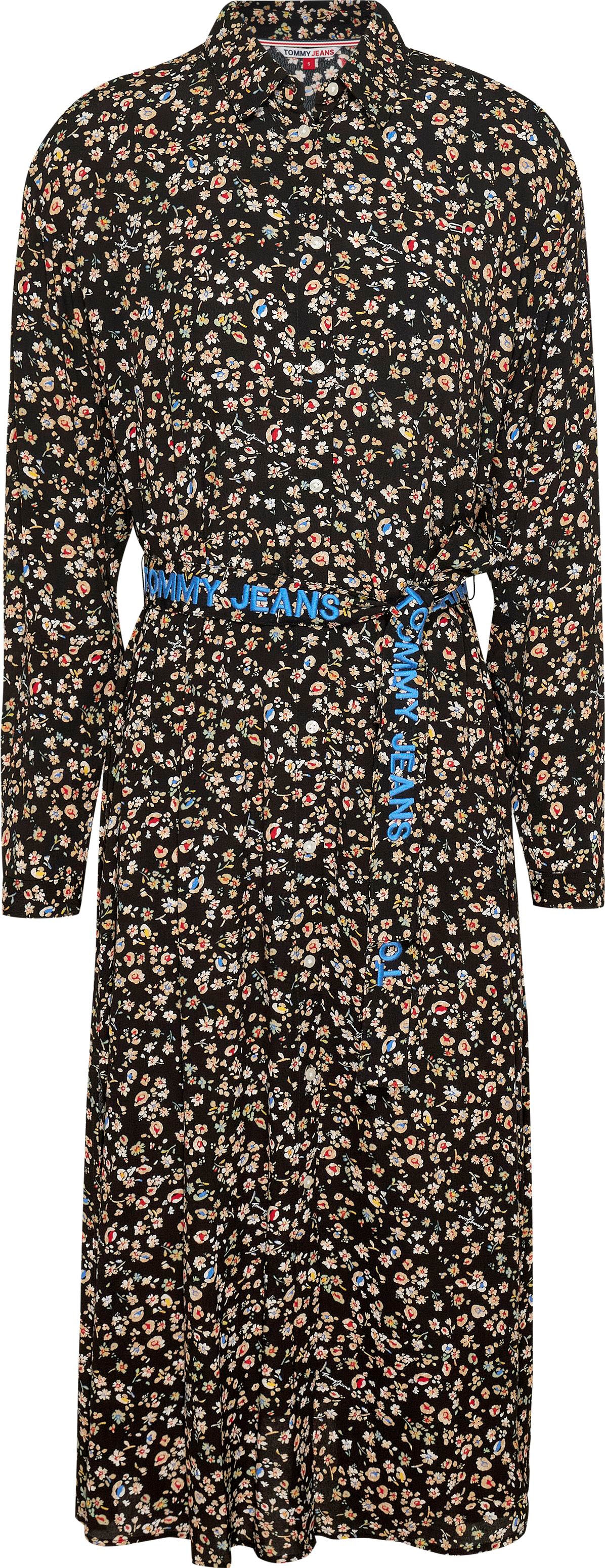 Tommy Jeans Shirtkleid DRESS«, mit Print tlg.), ♕ BELTED (2 MIDI bei & »TJW FLORAL floralem Gürtel
