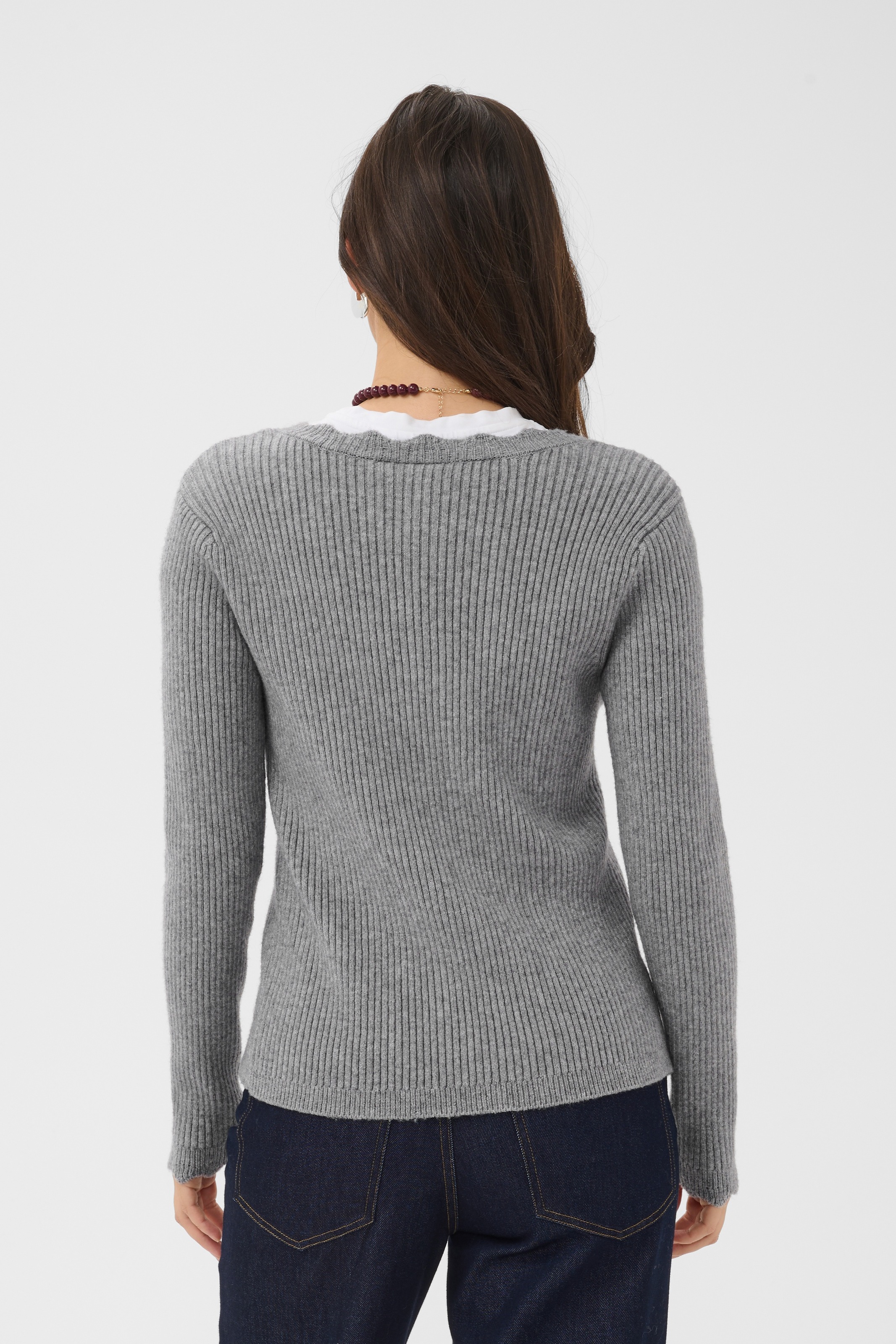Saint Tropez Strickjacke »TristenSZ Cardigan« Materialmix, Fitted