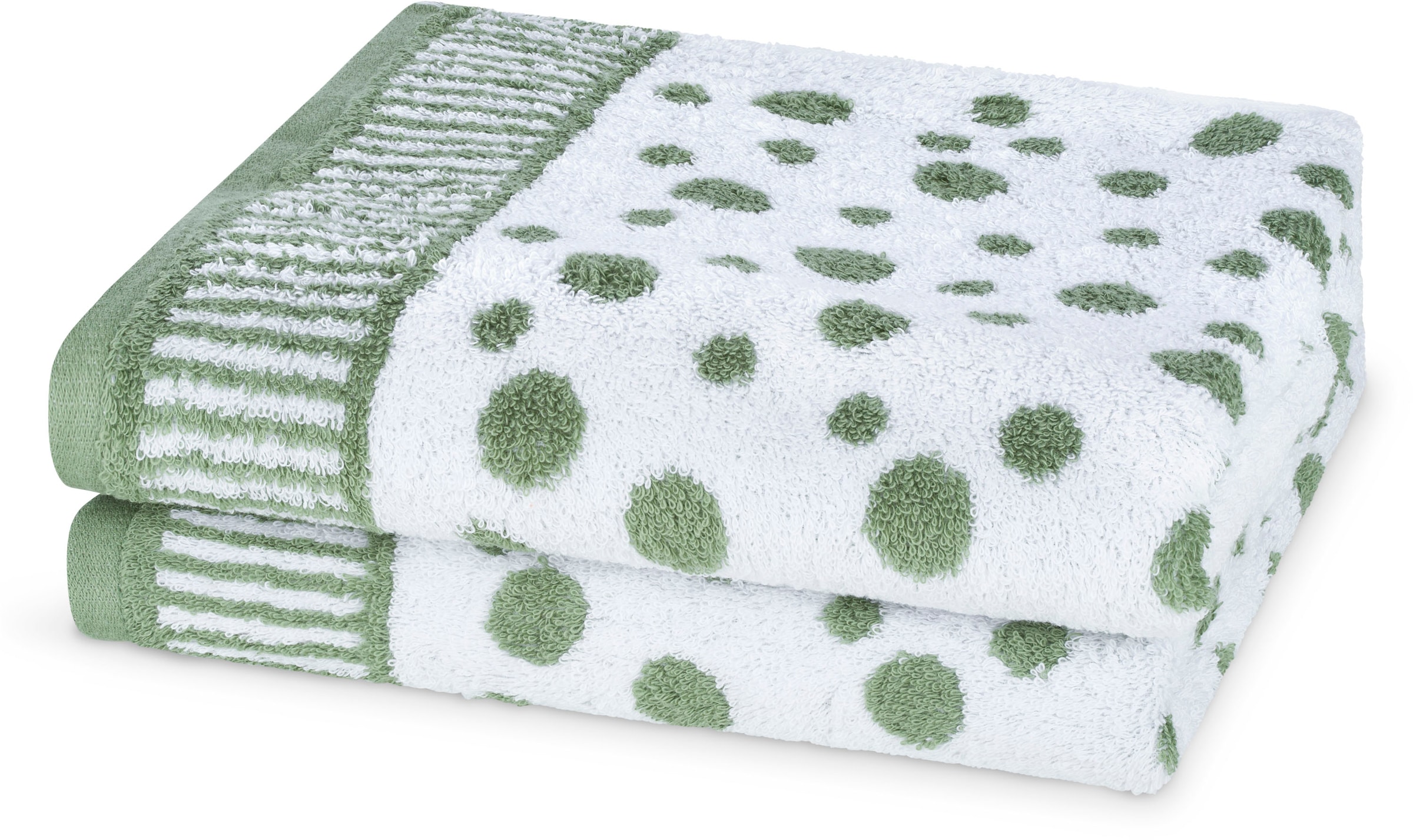 ROSS Handtücher »Punkte, allover« aus feinster Baumwolle