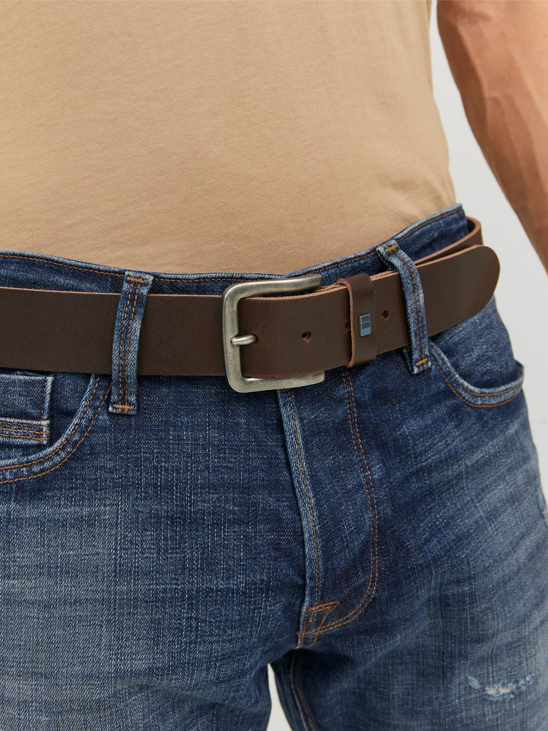 Ledergürtel »JACFLAG LEATHER BELT 4 CM NOOS«