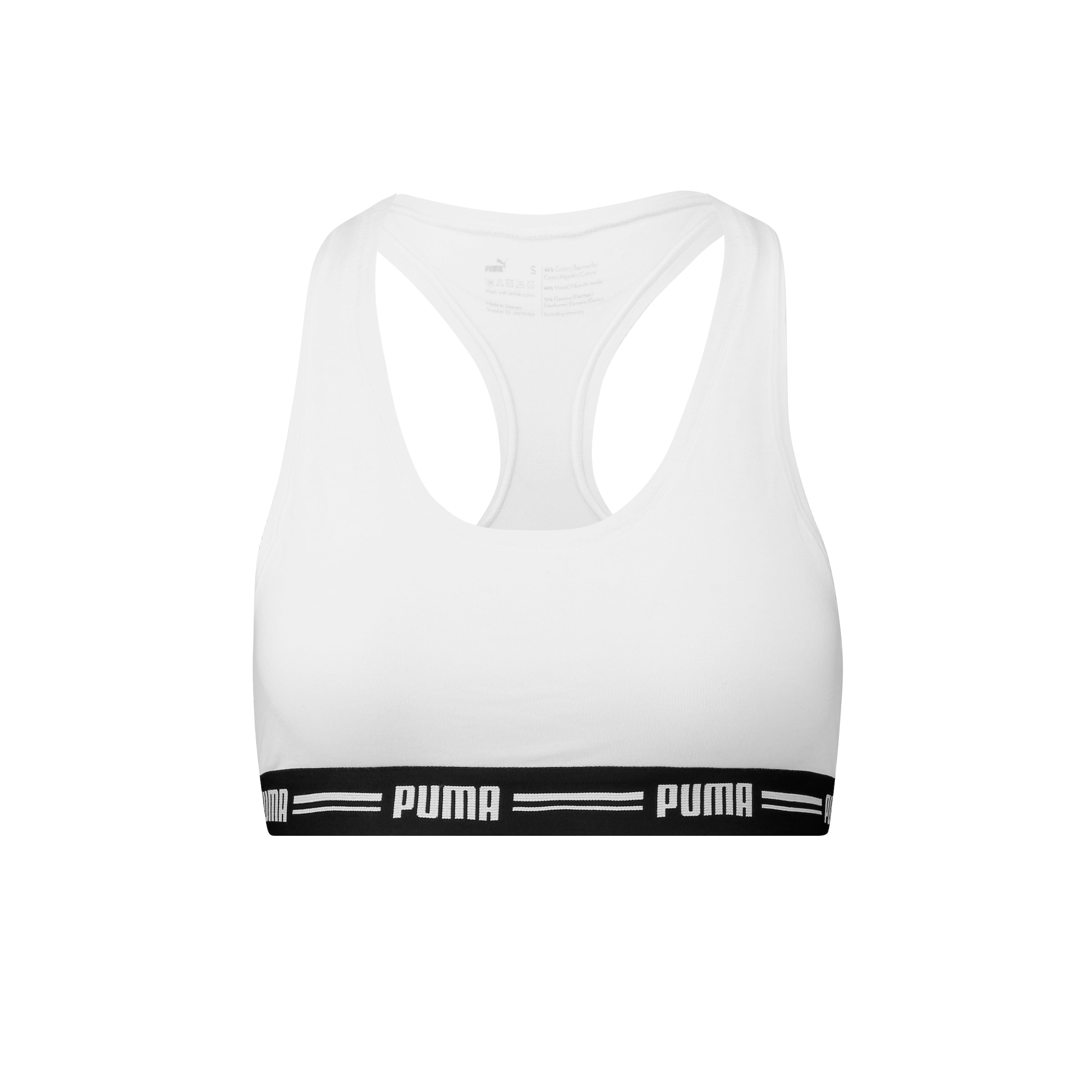 PUMA Sport-Bustier »PUMA WOMEN RACER BACK TOP 1P HANG«, mit markantem Logobund