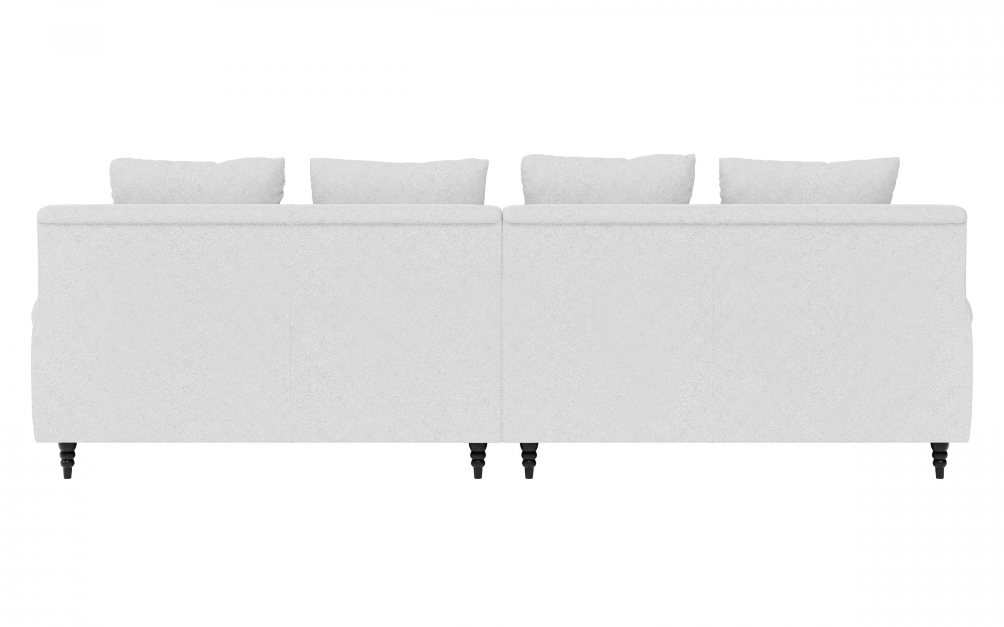 Home affaire Big-Sofa »NORIN«, zwei Fußarten: vorne - Rollen, hinten - Holzfüße