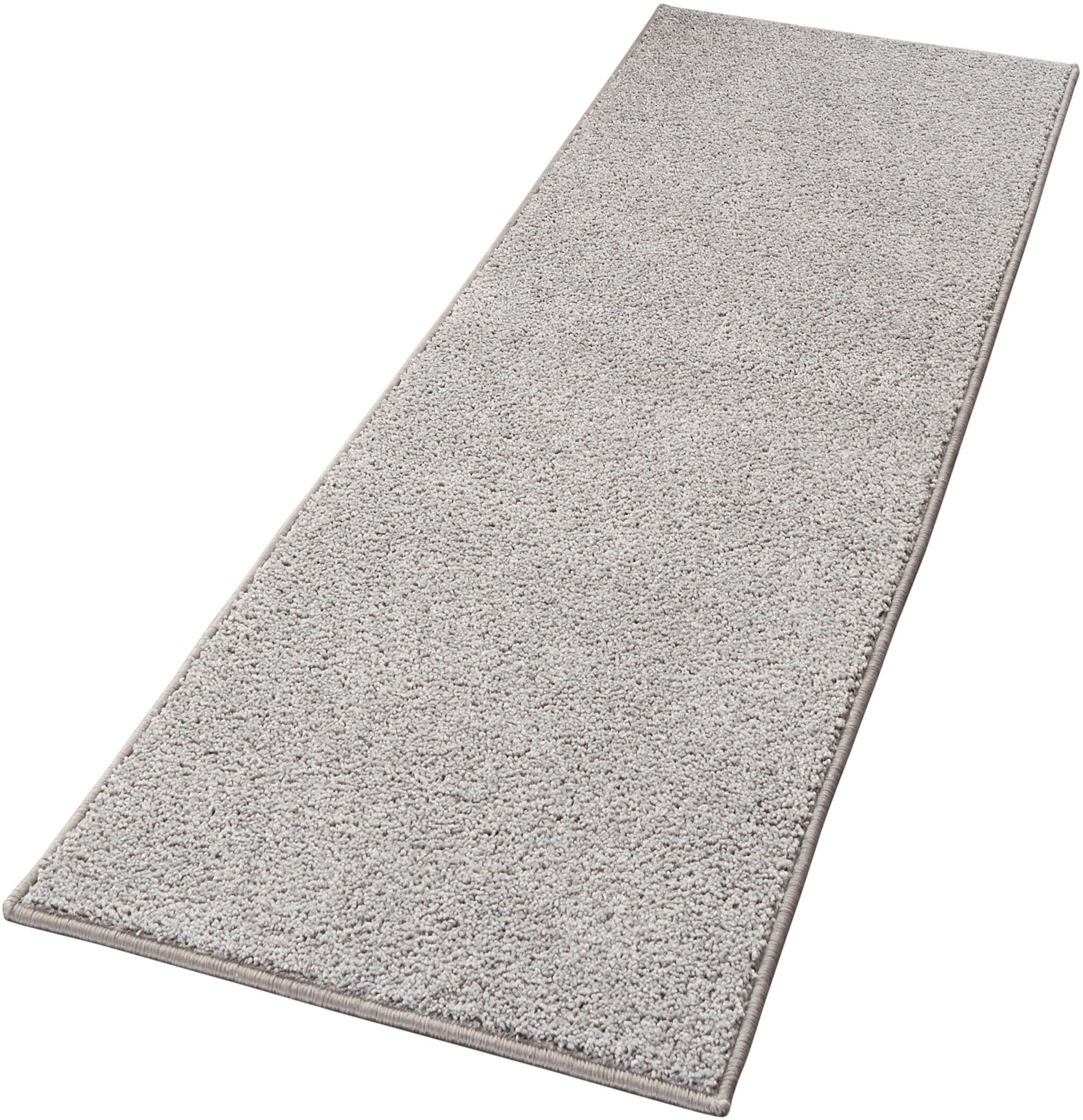 HANSE Home Teppich »Pure 100 Kurzflor«, rechteckig, 13 mm Höhe, Kurzflor, uni, umkettelt, Läufer, Wohnzimmer, Kinderzimmer, Flur