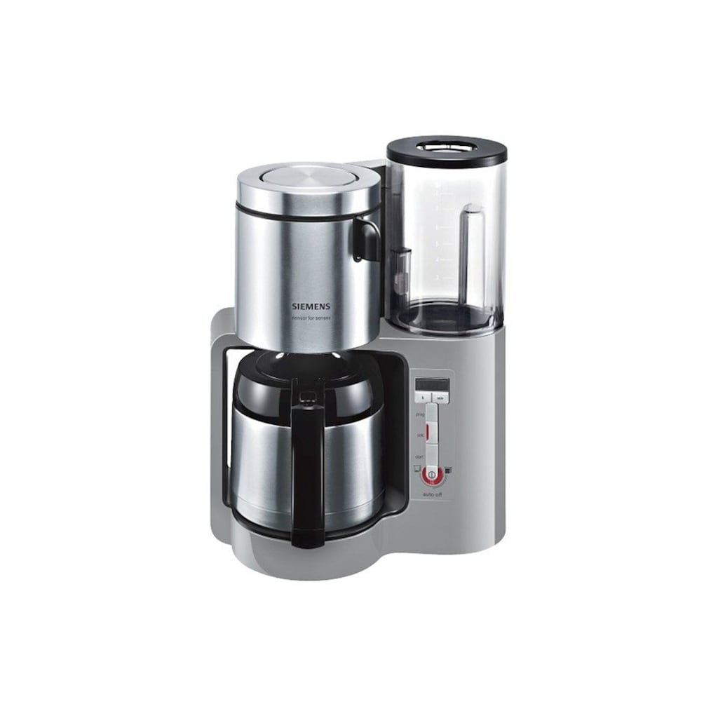 SIEMENS Filterkaffeemaschine »Sensor for Senses TC86505«, 1,15 l Kaffeekanne, Papierfilter, 1x4, Wassertank mit Griff
