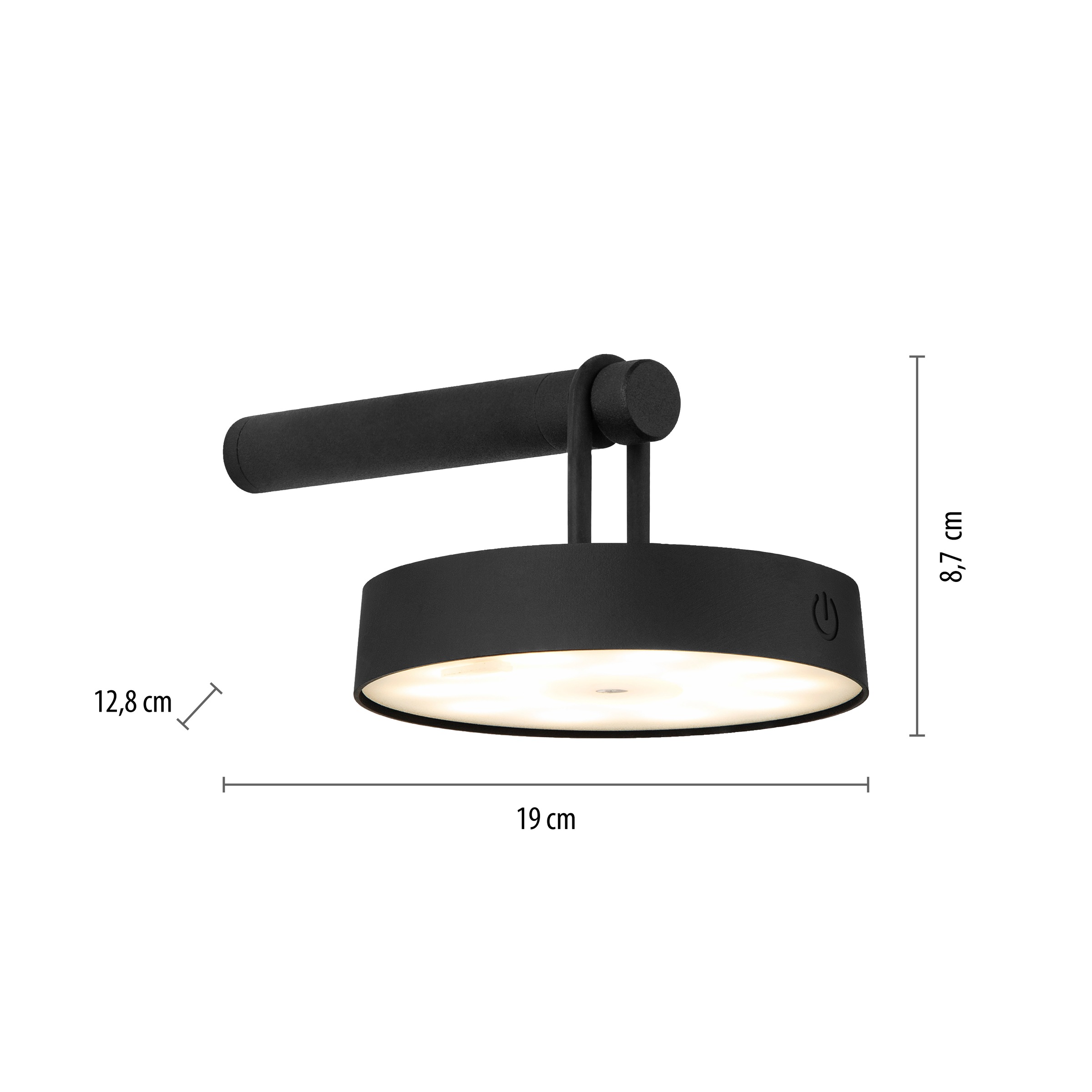 JUST LIGHT Wandleuchte »ARMA«, 1 flammig, Leuchtmittel LED-Modul | LED fest integriert, Akkuleuchte