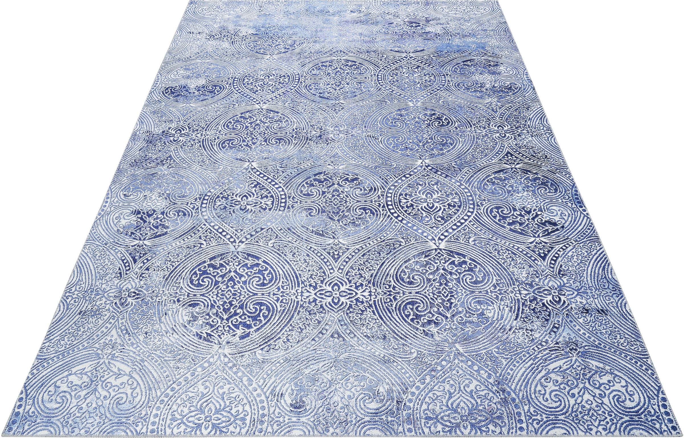 Wecon home Teppich »Grace« rechteckig 6 mm Höhe Vintage Look, Used Look, moderner Kurzflor, Wohnzimmer