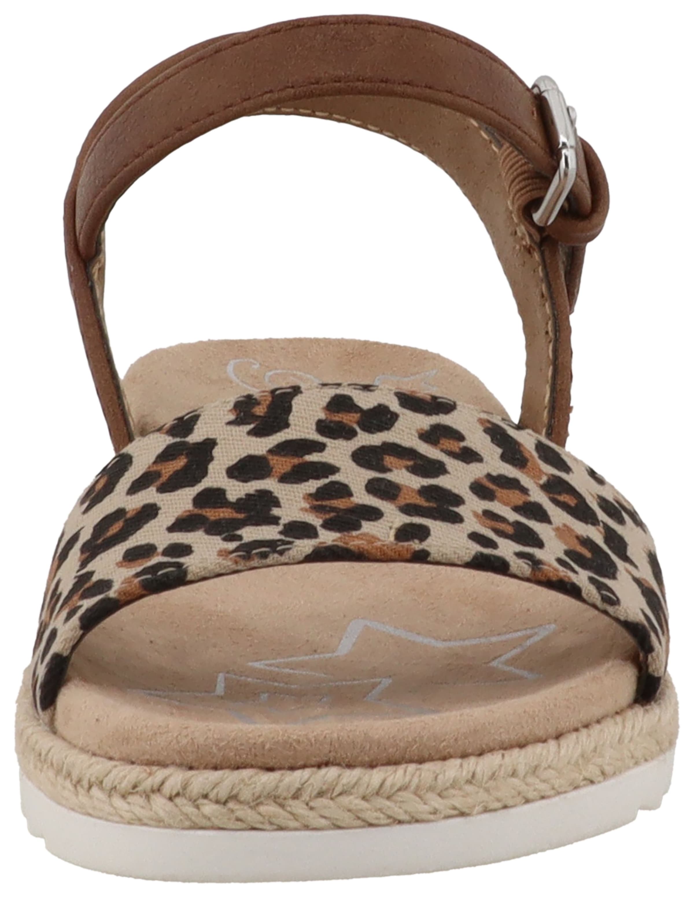 TOM TAILOR Riemchensandale »Resa«  Sommerschuh, Sandalette im angesagten Animal-Look