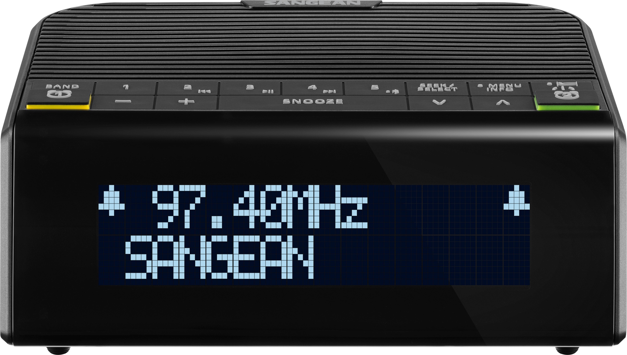 Sangean Uhrenradio »DCR-90BT«, (A2DP Bluetooth-AVRCP Bluetooth Digitalradio (DAB+)-FM-Tuner mit RDS), DAB+, Bluetooth, USB zum Aufladen des Smartphones