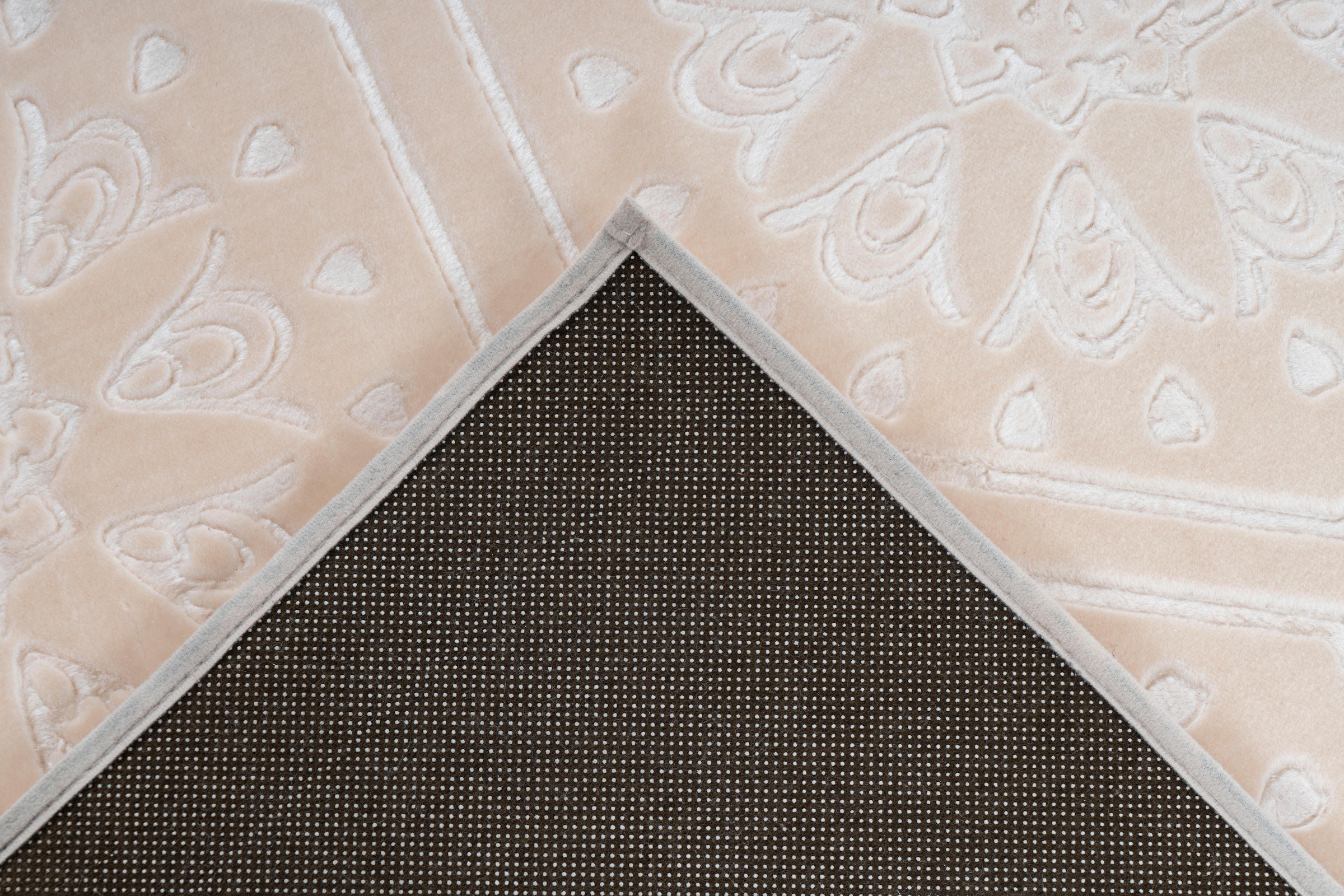 calo-deluxe Teppich »Latemar 300« rechteckig 7 mm Höhe weiche Fell Haptik, Relief Muster, Wohnzimmer, Schlafzimmer