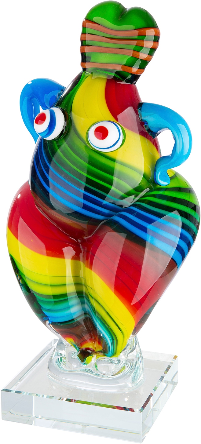 GILDE Skulptur »Figur Kim mehrfarbig« Frauenmotiv Glasfigur Designobjekt Handarbeit moderne Kunst