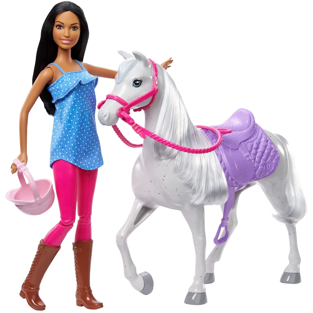 Barbie Anziehpuppe »Barbie-Puppe und Pferd«