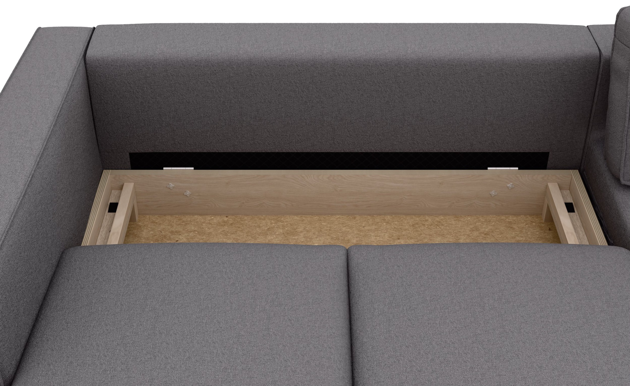 TRENDMANUFAKTUR Ecksofa »Watkins, Couch wahlweise mit Schlaffunktion & Bettkasten, auch in Cord«, Recamiere beidseitig montierbar, Breite 232 cm