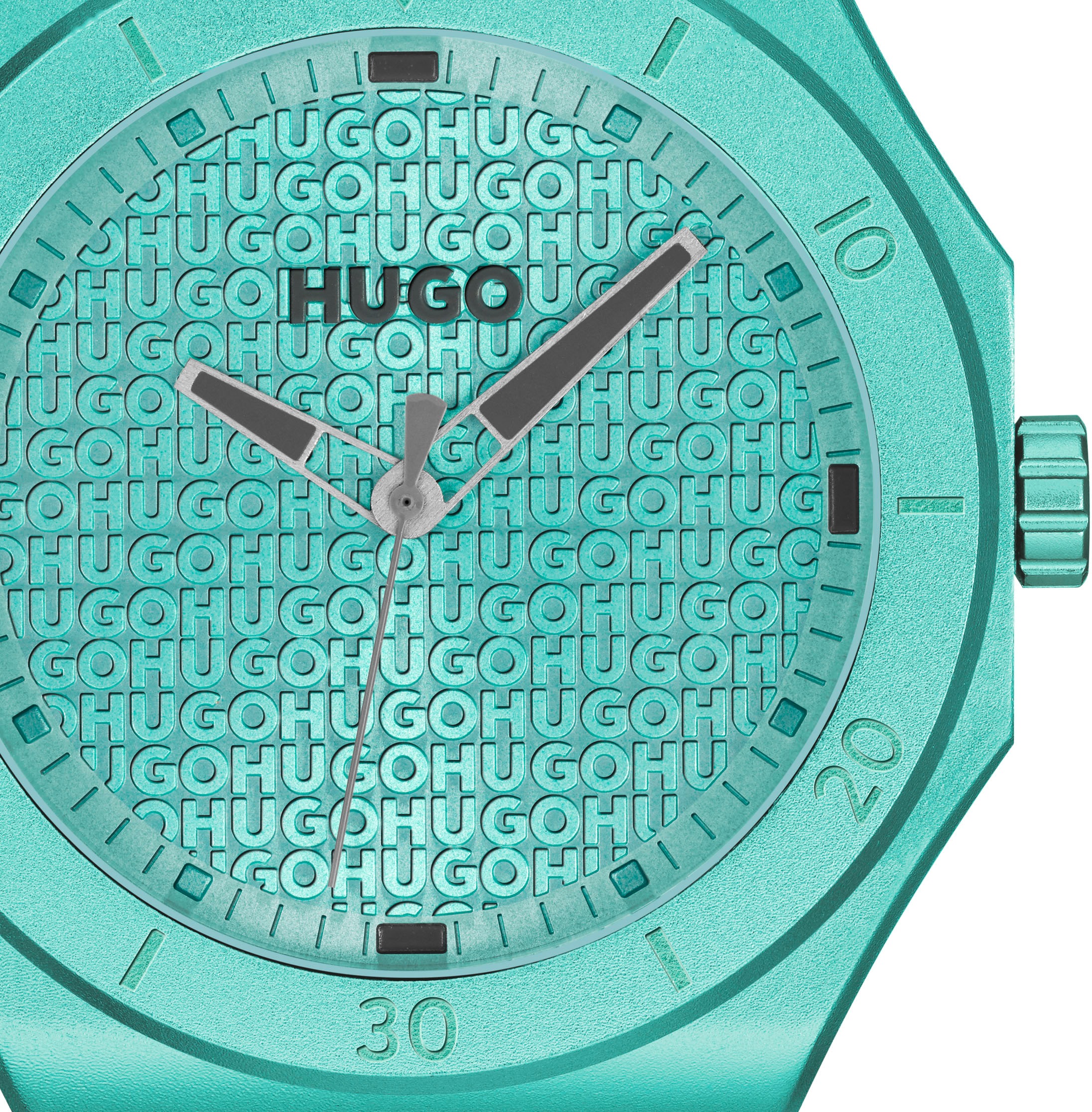 HUGO Quarzuhr »#GRAIL LIGHT« Armbanduhr, Herrenuhr, Silikonarmband, analog