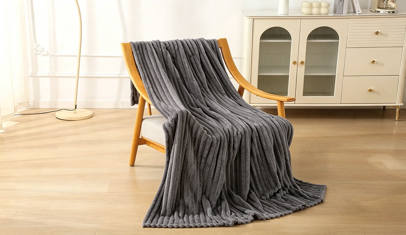 OTTO home Wohndecke »Millara« Kuscheldecke in Cord-Optik, 150x200 cm, Wohndecke, Sofadecke,