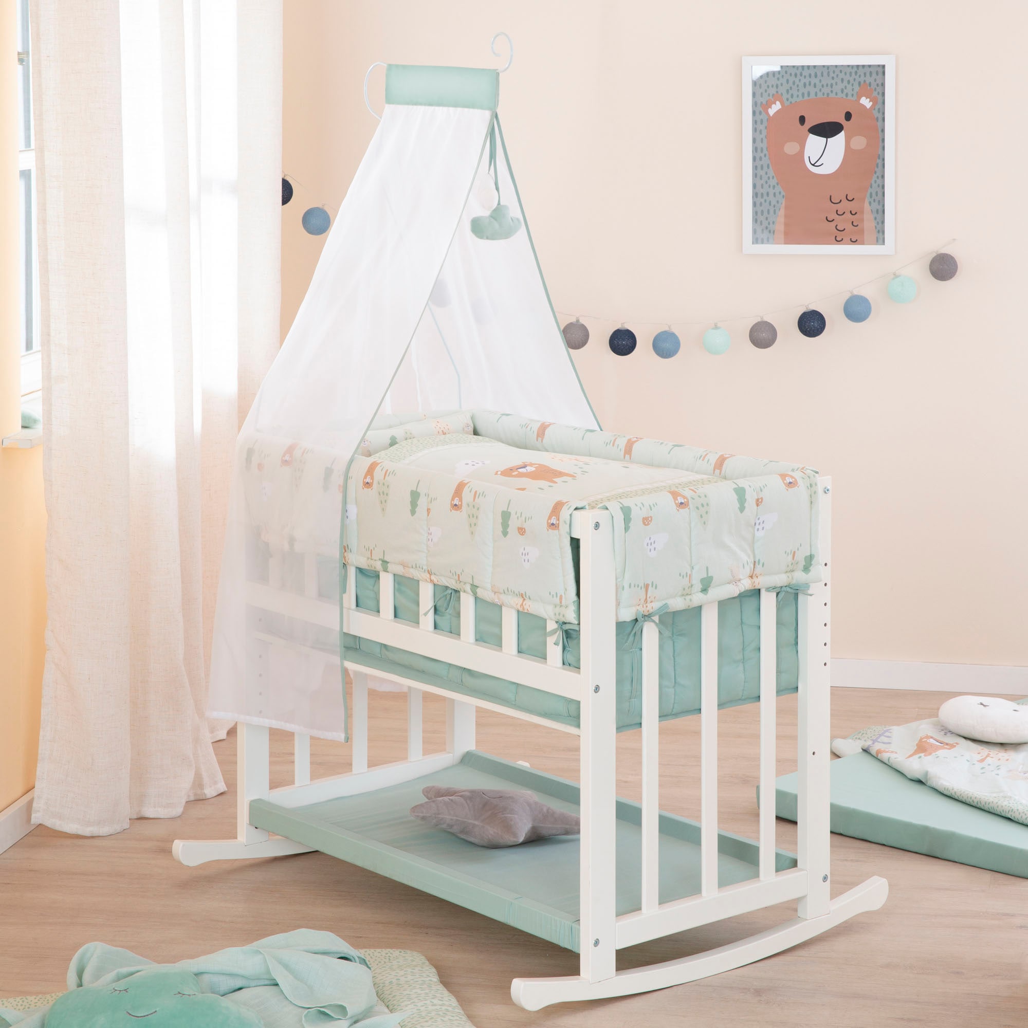 roba® Stubenbett »4in1, Woodland Buddies«