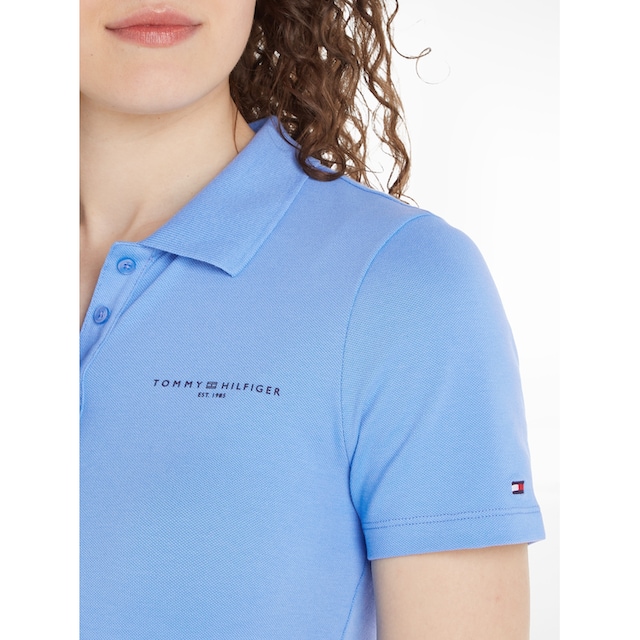 ♕ bei Logostickerei Tommy MINI LOGO »SLIM Hilfiger SS«, POLO CORP Poloshirt mit