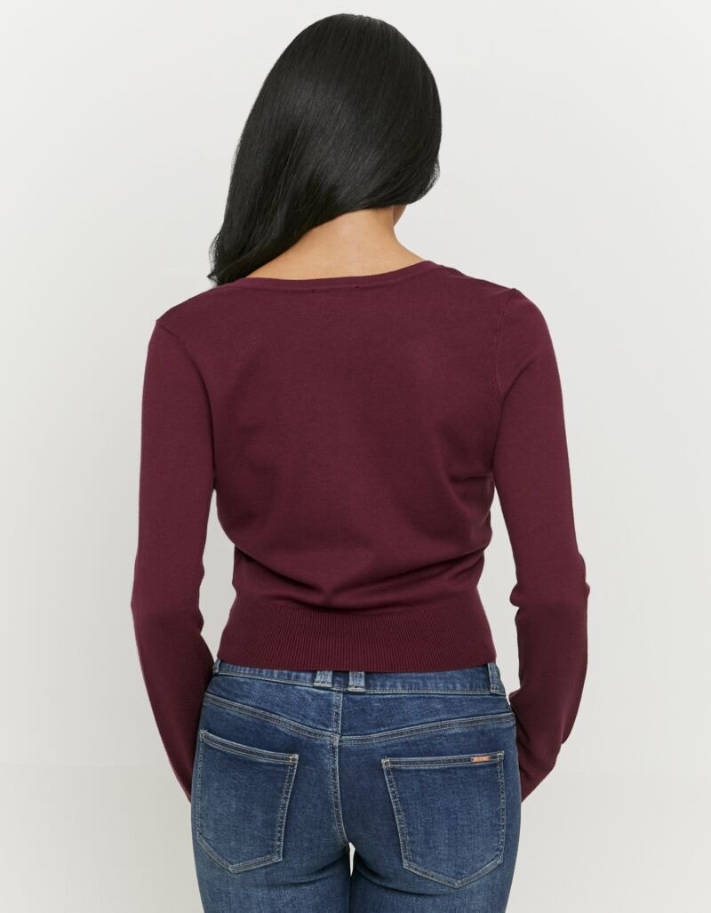 Tally Weijl Strickpullover »SPUVISMARTI« Viskosemischung, Basic, kürzer geschnitten