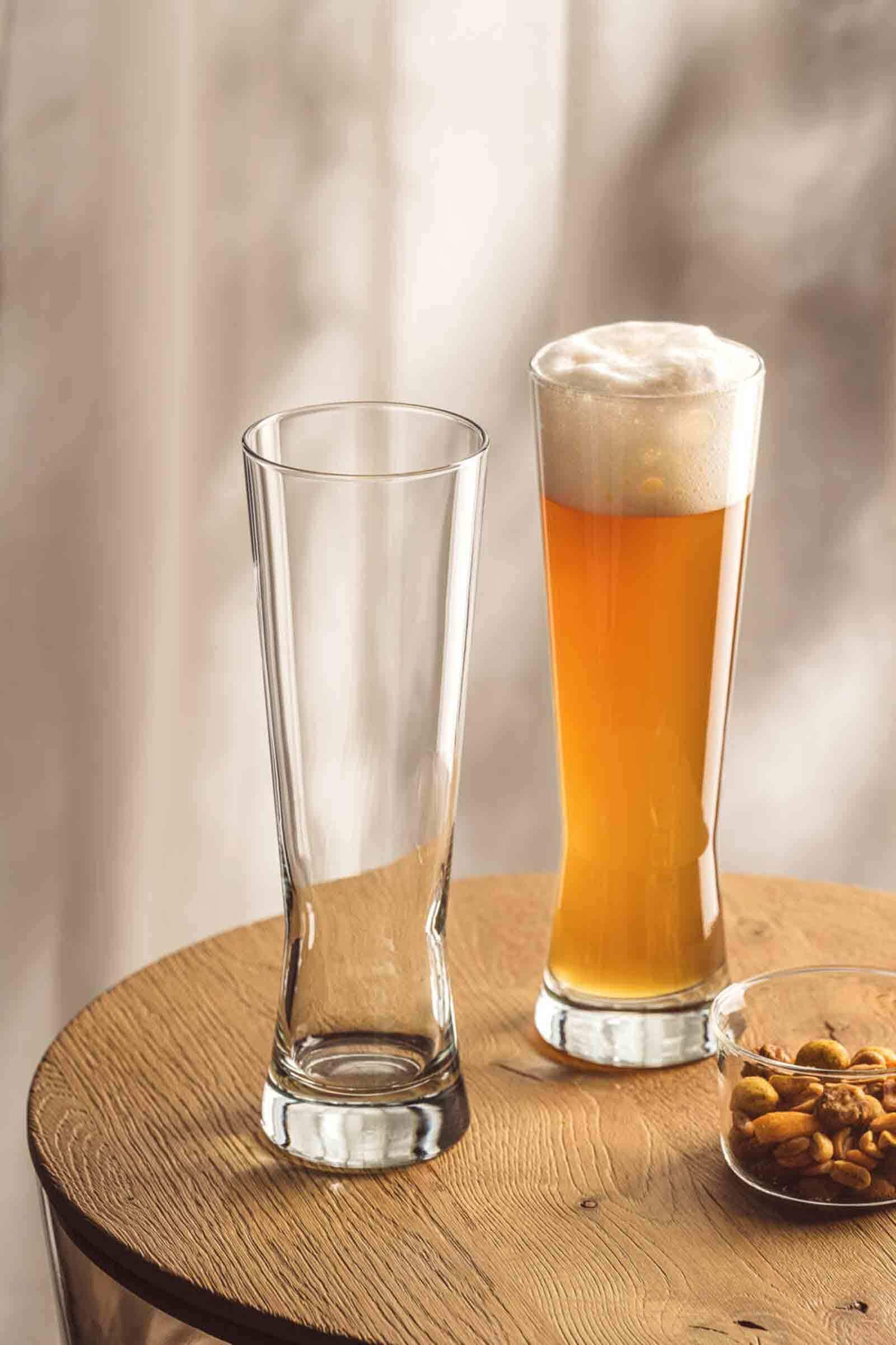 LEONARDO Bierglas »Weizenbiergläser Grano 500 ml 6er Set transparent« Spülmaschinenfest
