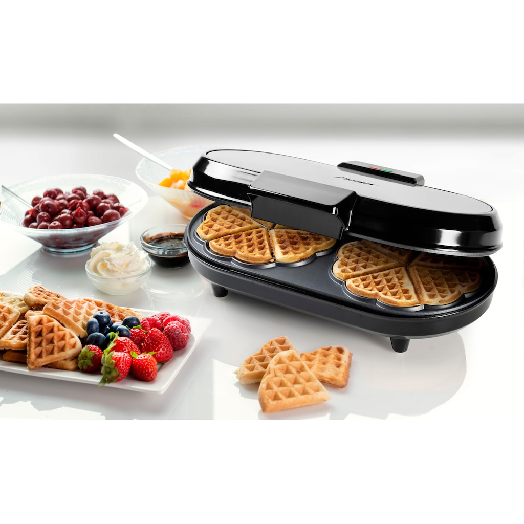 bestron 2-in-1-Kombi-Waffeleisen »ADWM730S«, 1200 W