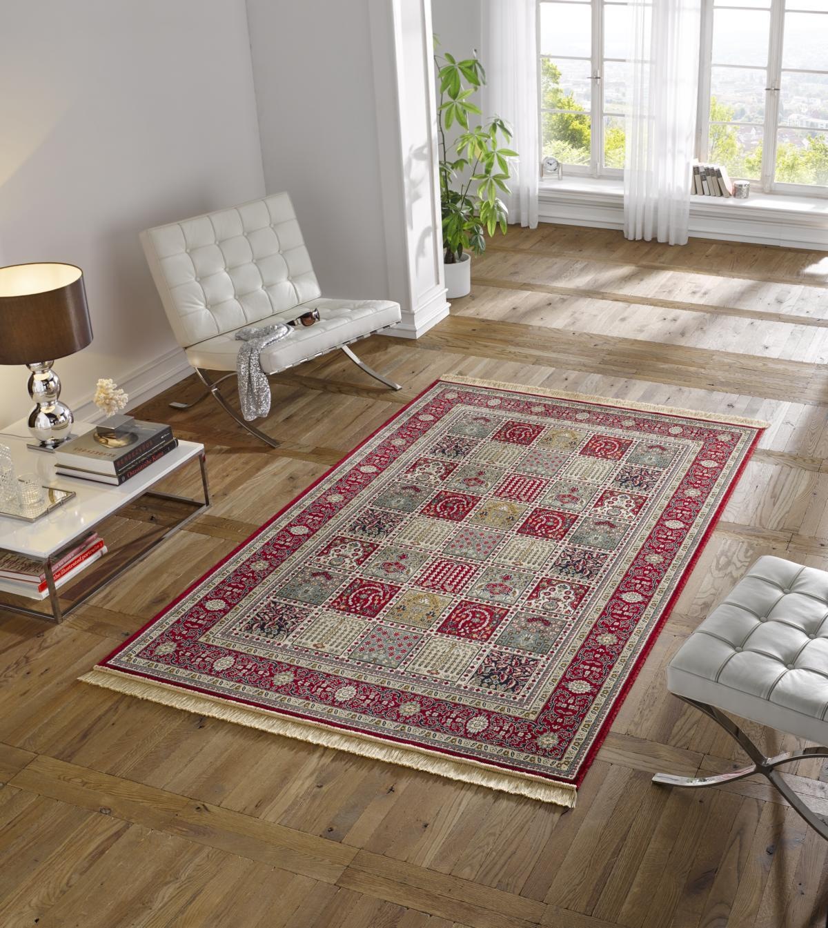 HANSE Home Teppich »Precious«, rechteckig, 9 mm Höhe, Orient Optik, weiche Viskose mit Fransen, Robust, Pflegeleicht