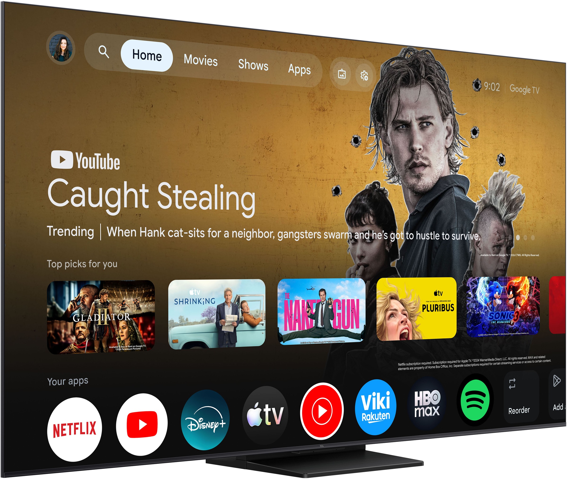 TCL QLED Mini LED-Fernseher »65Q7D ProX1« 164 cm/65 ″
